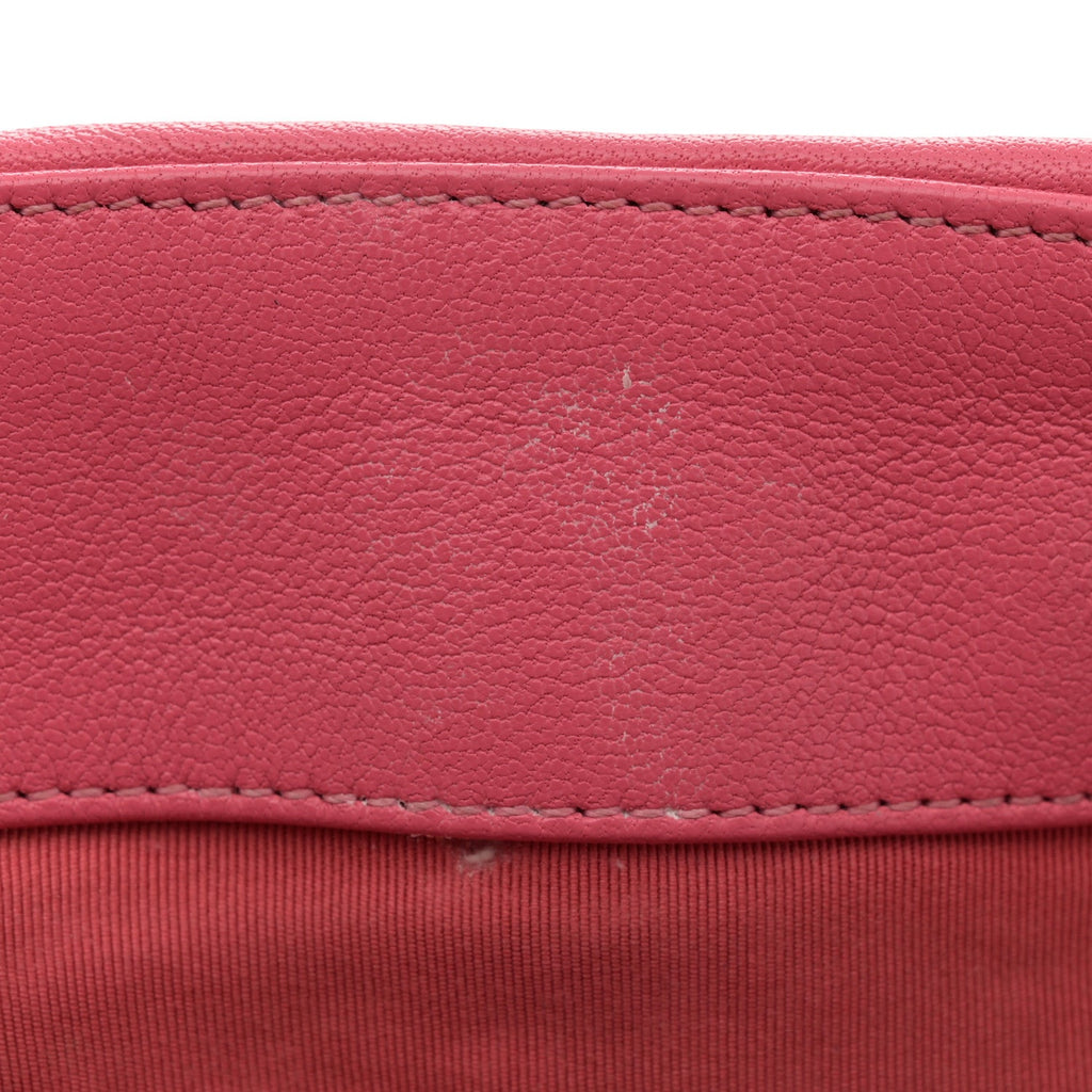 Lambskin Quilted Large Chanel 19 Flap Dark Pink