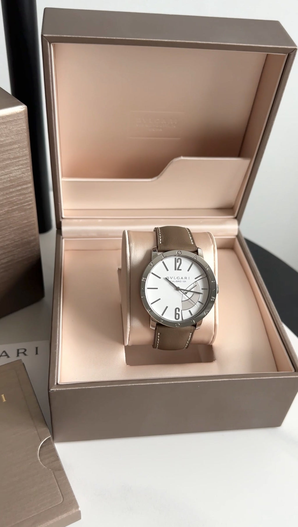 Bvlgari Calibro 43mm Stainless Power Reserve Watch 101870