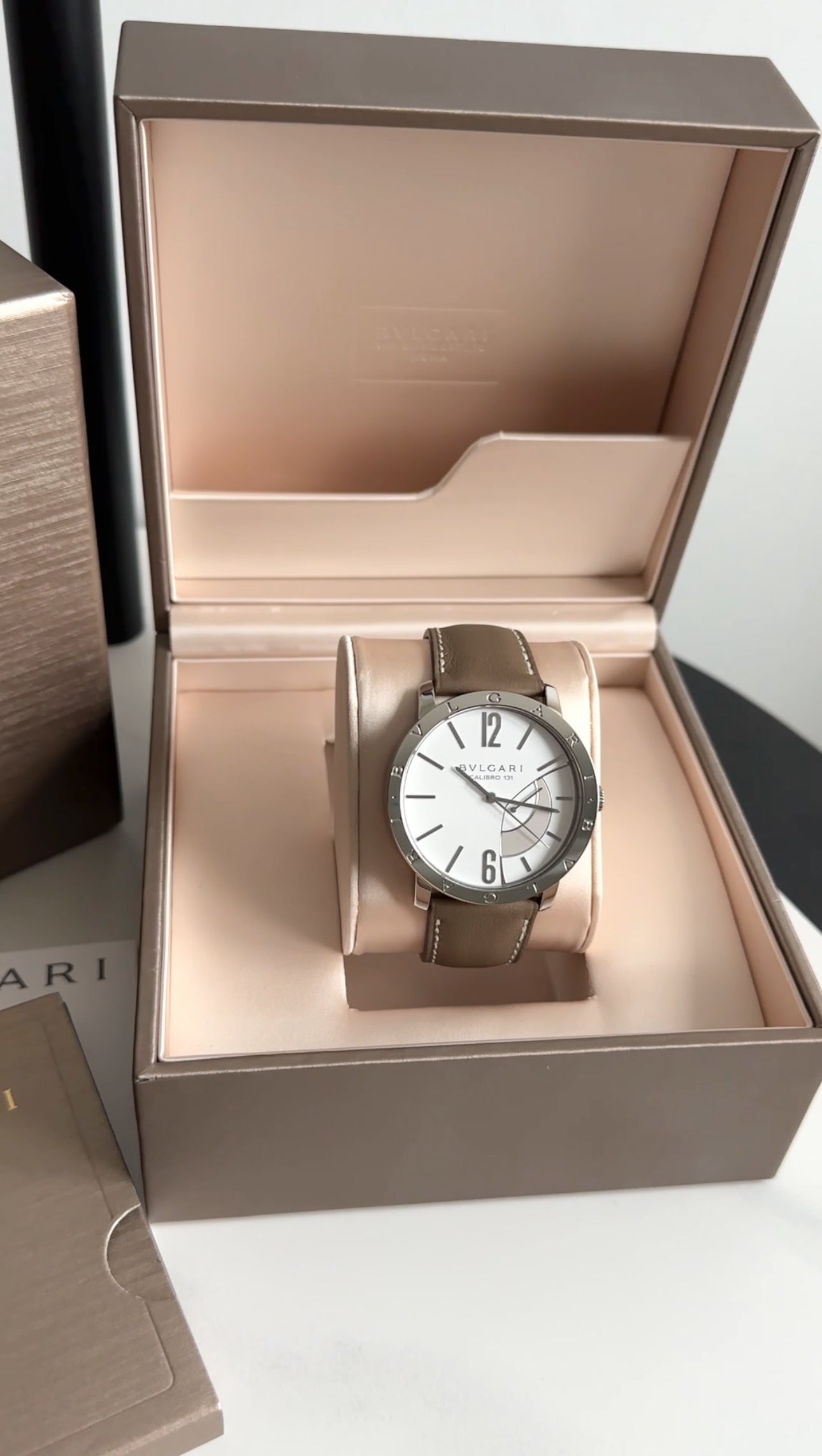 Bvlgari Calibro 43mm Stainless Power Reserve Watch 101870