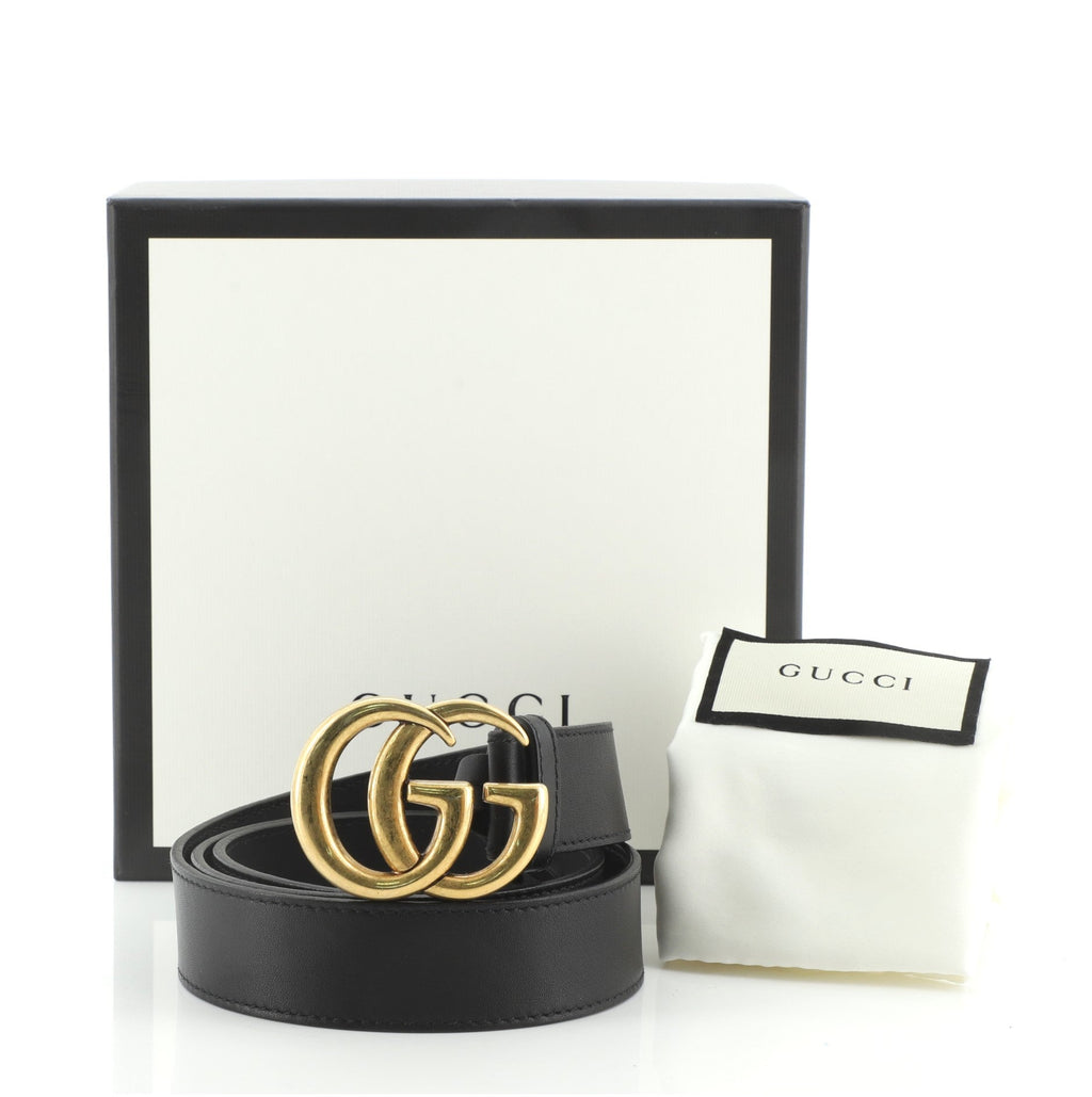 GG Marmont Belt Leather Wide 95