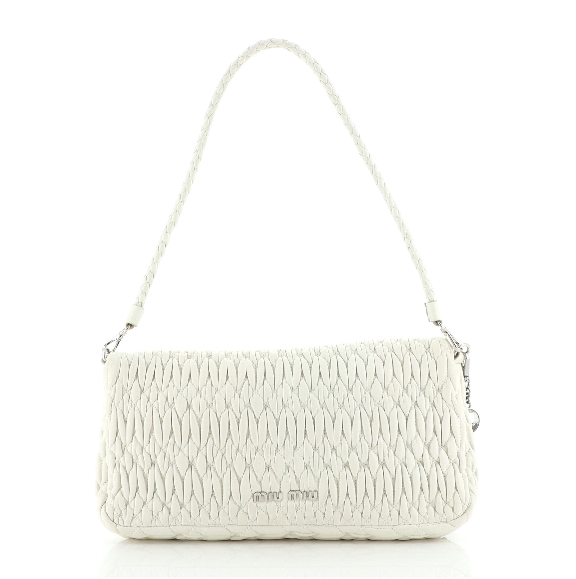 Crystal Clutch Matelasse Leather Medium