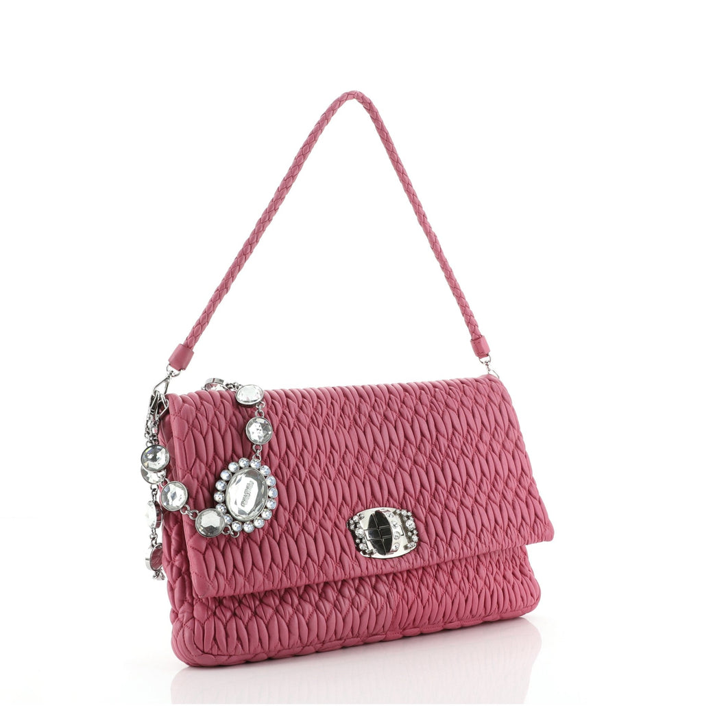 Crystal Clutch Matelasse Leather XL