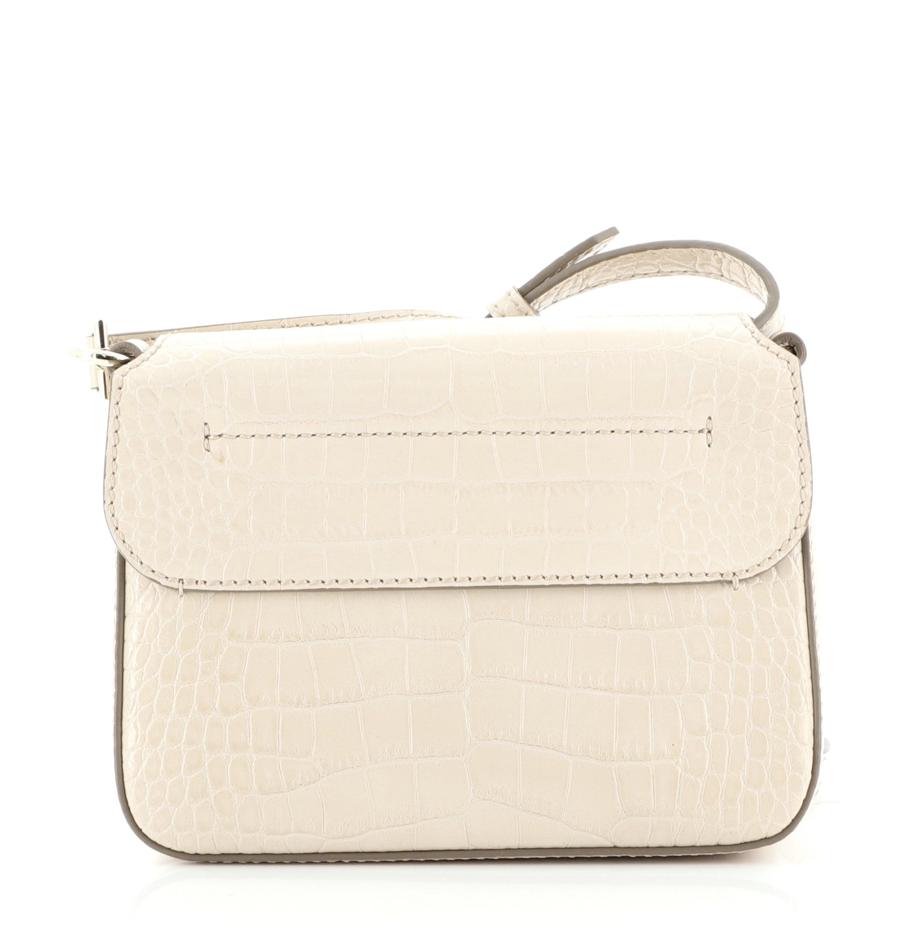 Nobile Crossbody Bag Crocodile Embossed Leather Mini