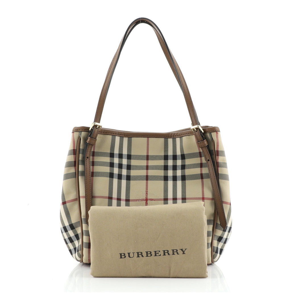 Canterbury Tote Horseferry Check Canvas Mini