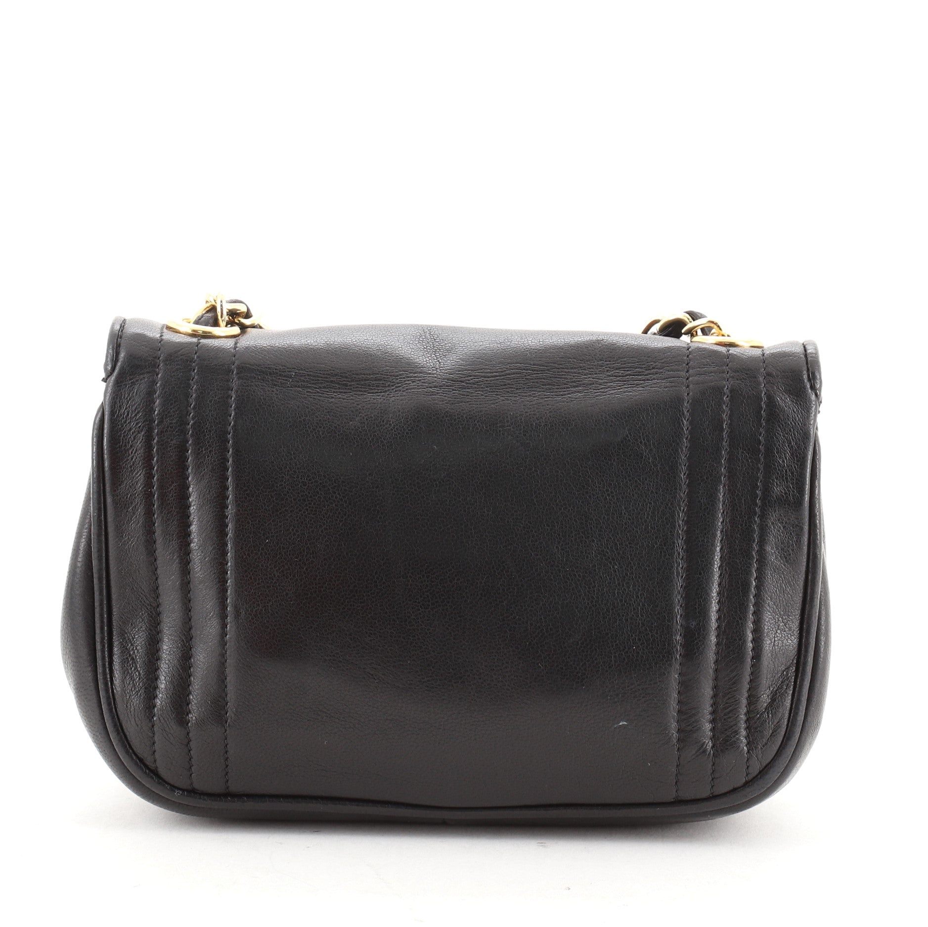 Vintage CC Stitch Flap Bag Leather Mini