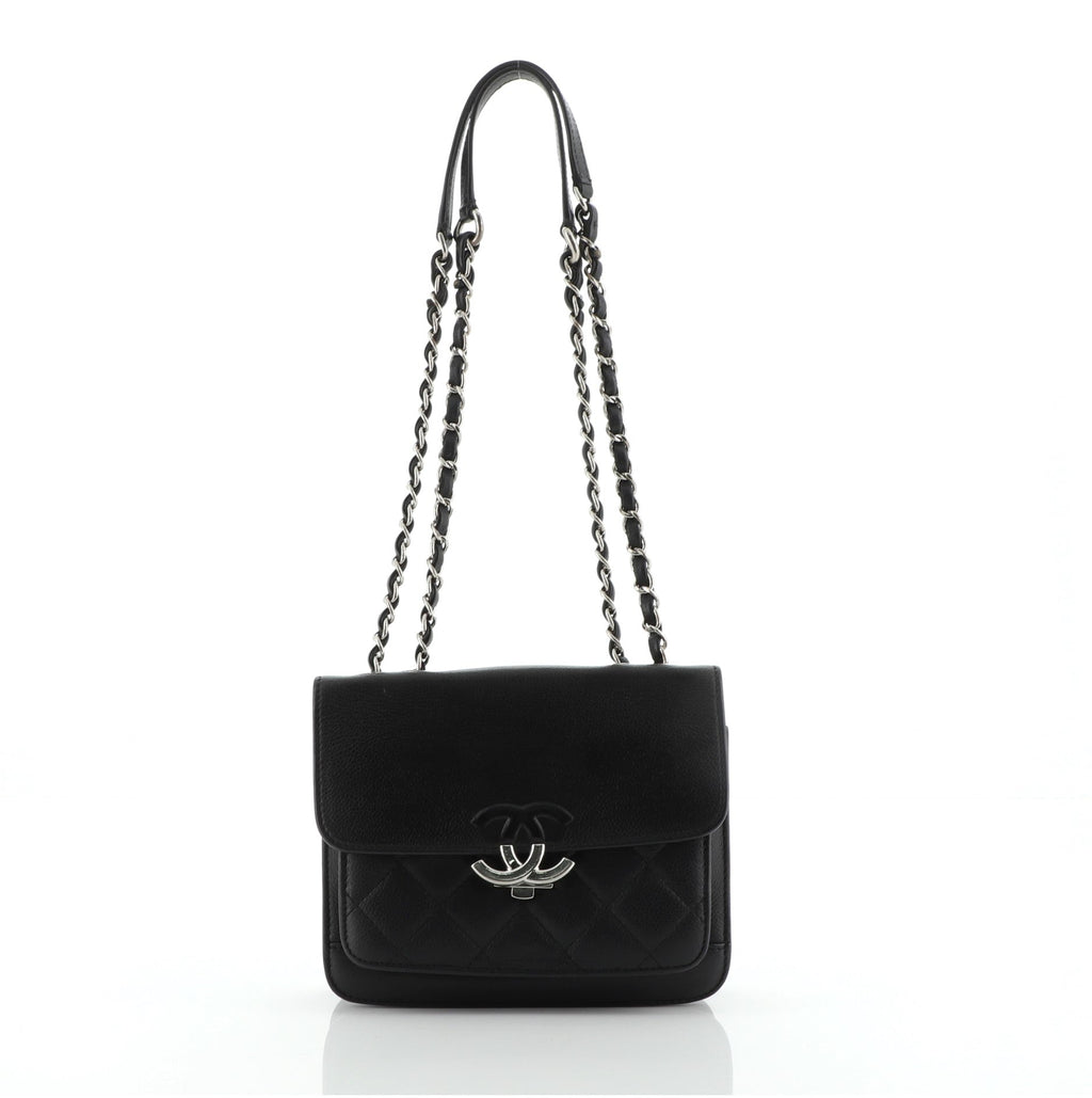 CC Box Flap Bag Quilted Calfskin Mini