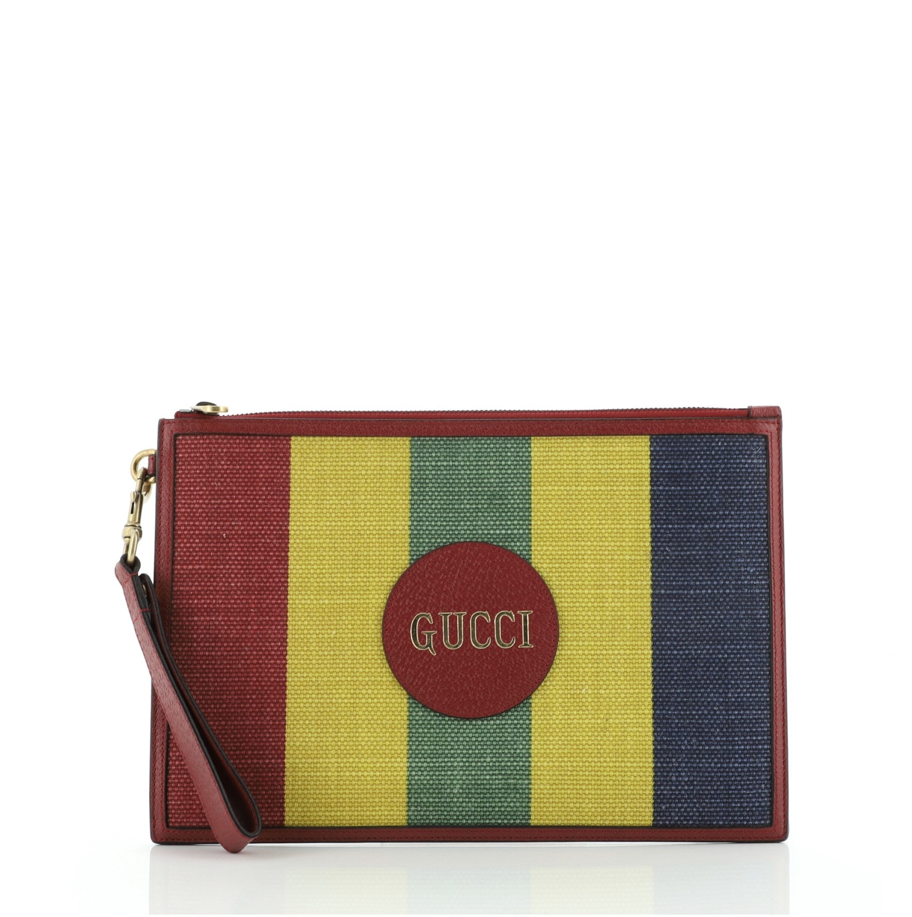 Wristlet Clutch Baiadera Striped Canvas