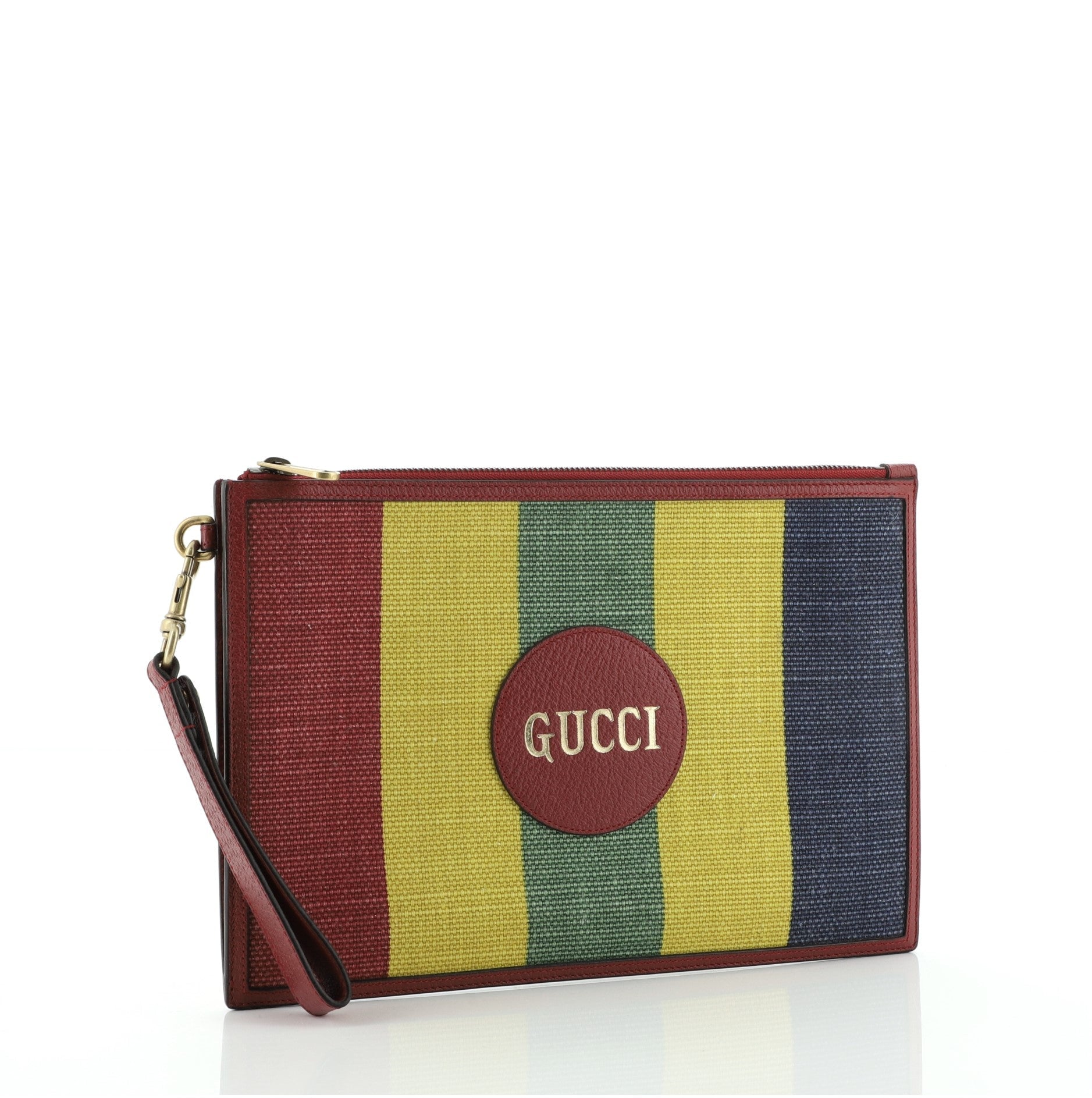 Wristlet Clutch Baiadera Striped Canvas