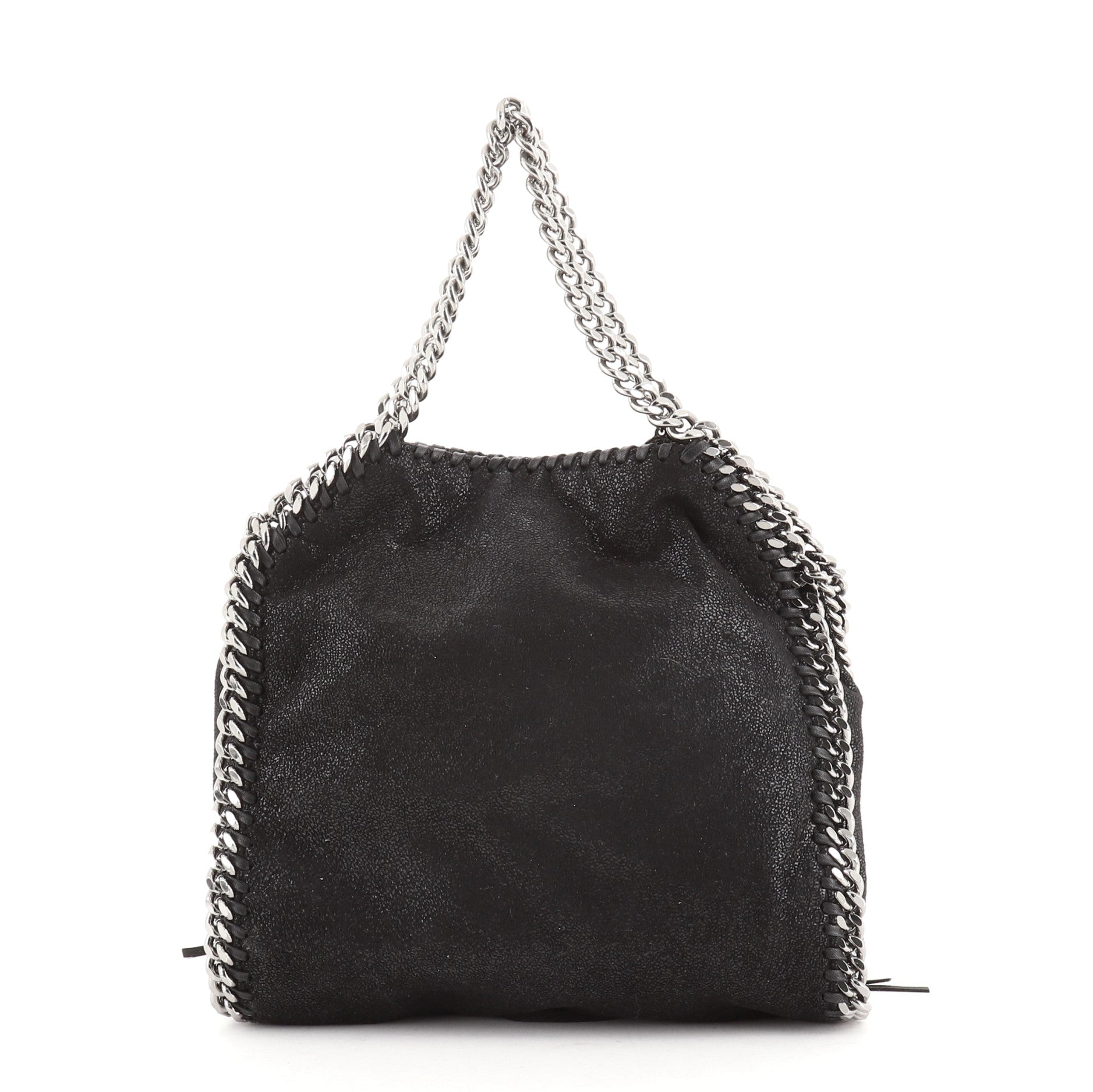 Falabella Fringe Fold Over Crossbody Bag Studded Shaggy Deer Mini