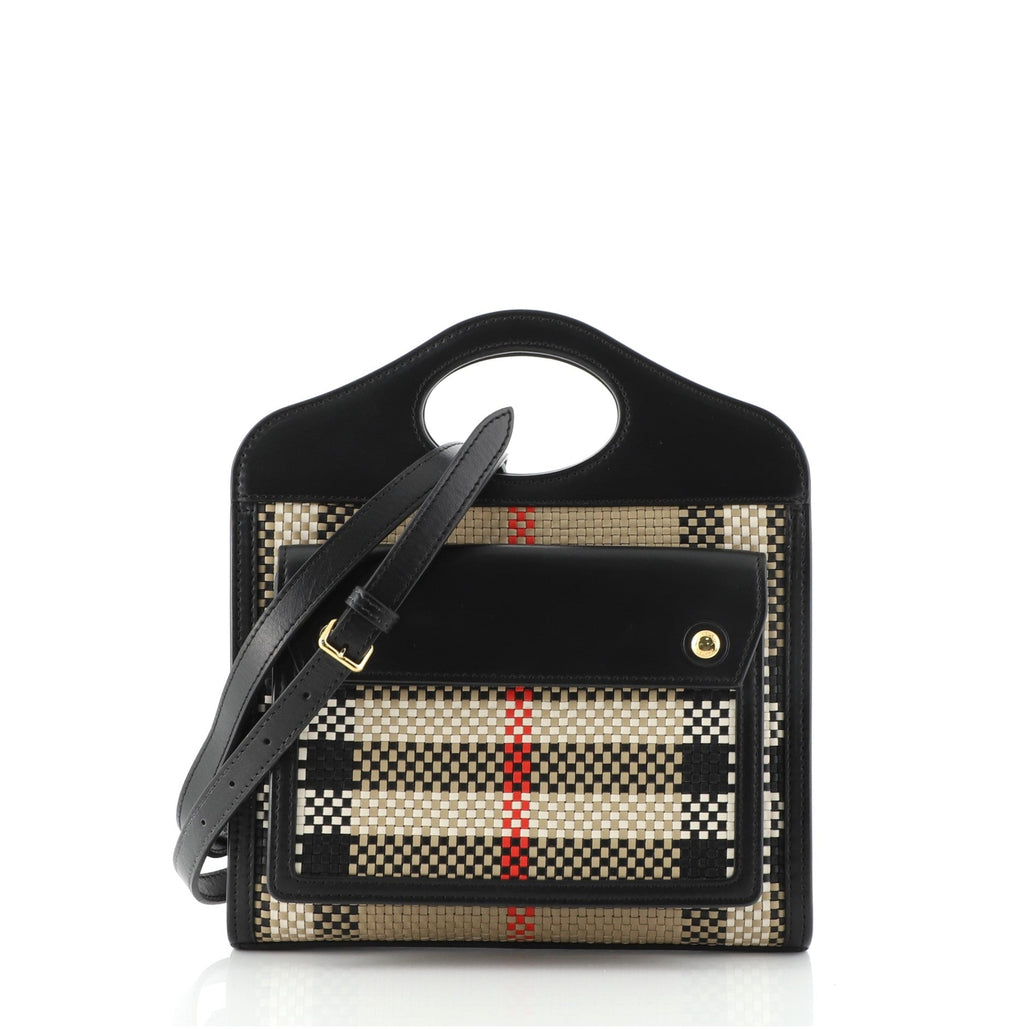Pocket Bag Woven Leather Mini