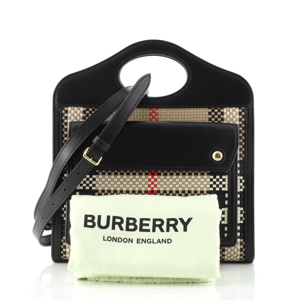 Pocket Bag Woven Leather Mini