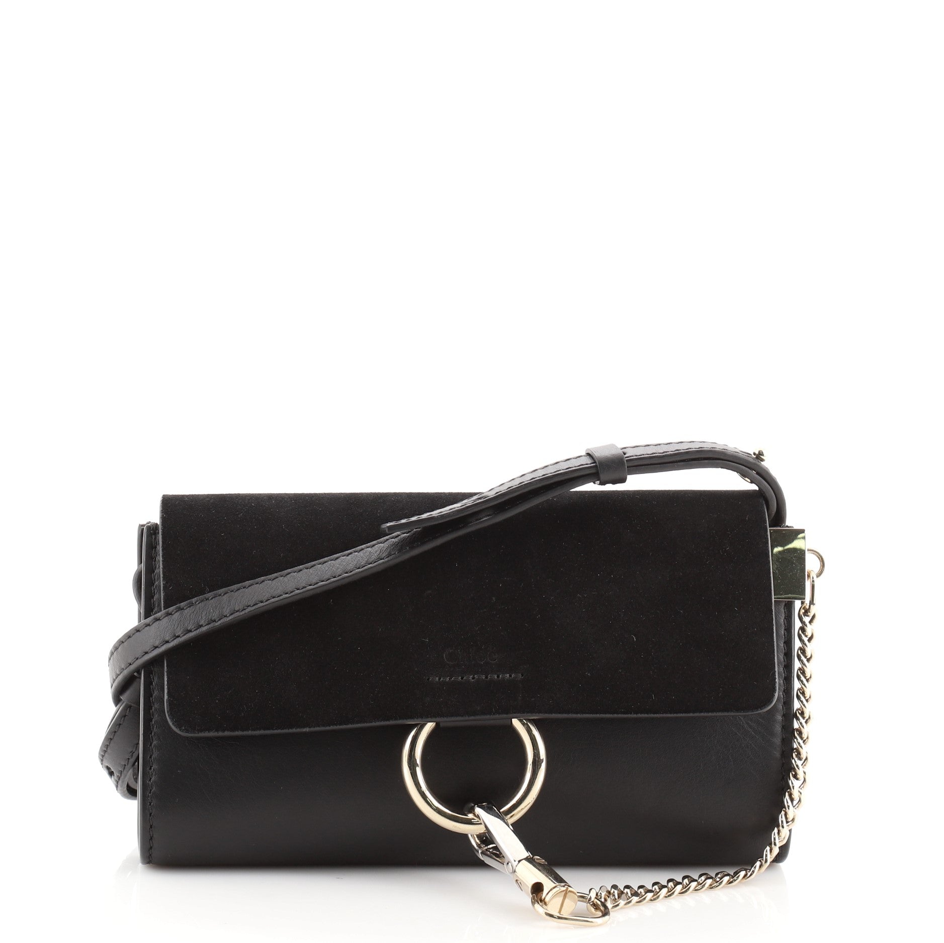 Faye Shoulder Bag Leather and Suede Mini