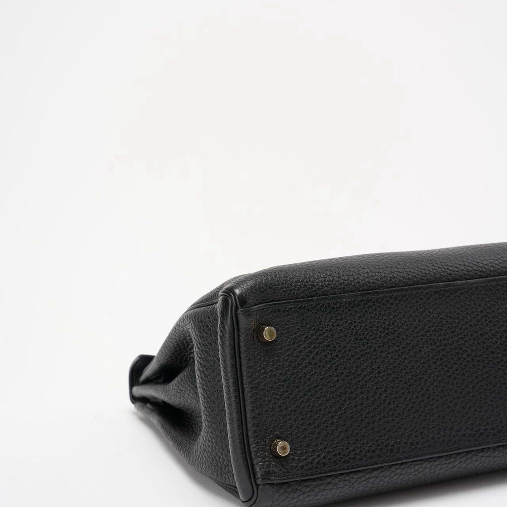 Hermes Black Kelly 32 Retourne Togo Leather 2011