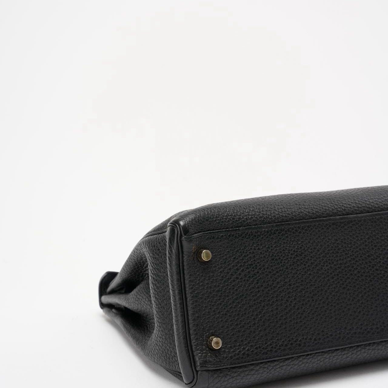 Hermes Black Kelly 32 Retourne Togo Leather 2011