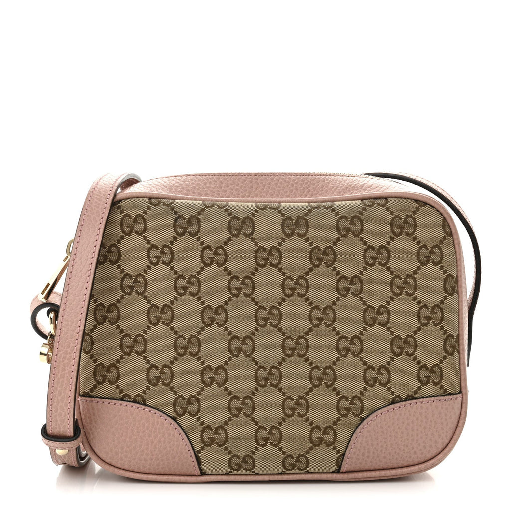 Monogram Mini Bree Messenger Bag Beige Soft Pink
