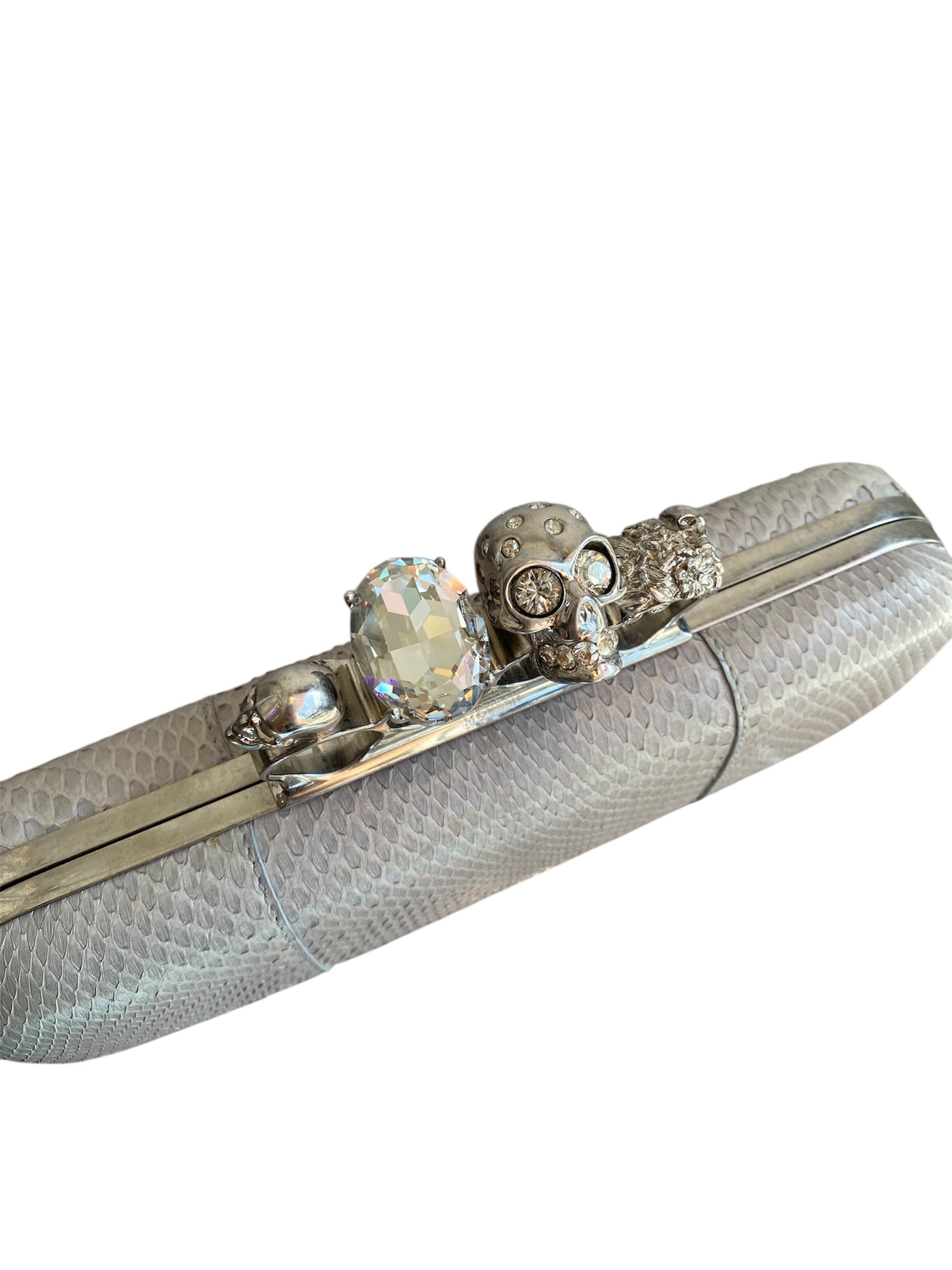 Alexander Mcqueen Python Knuckle Clutch