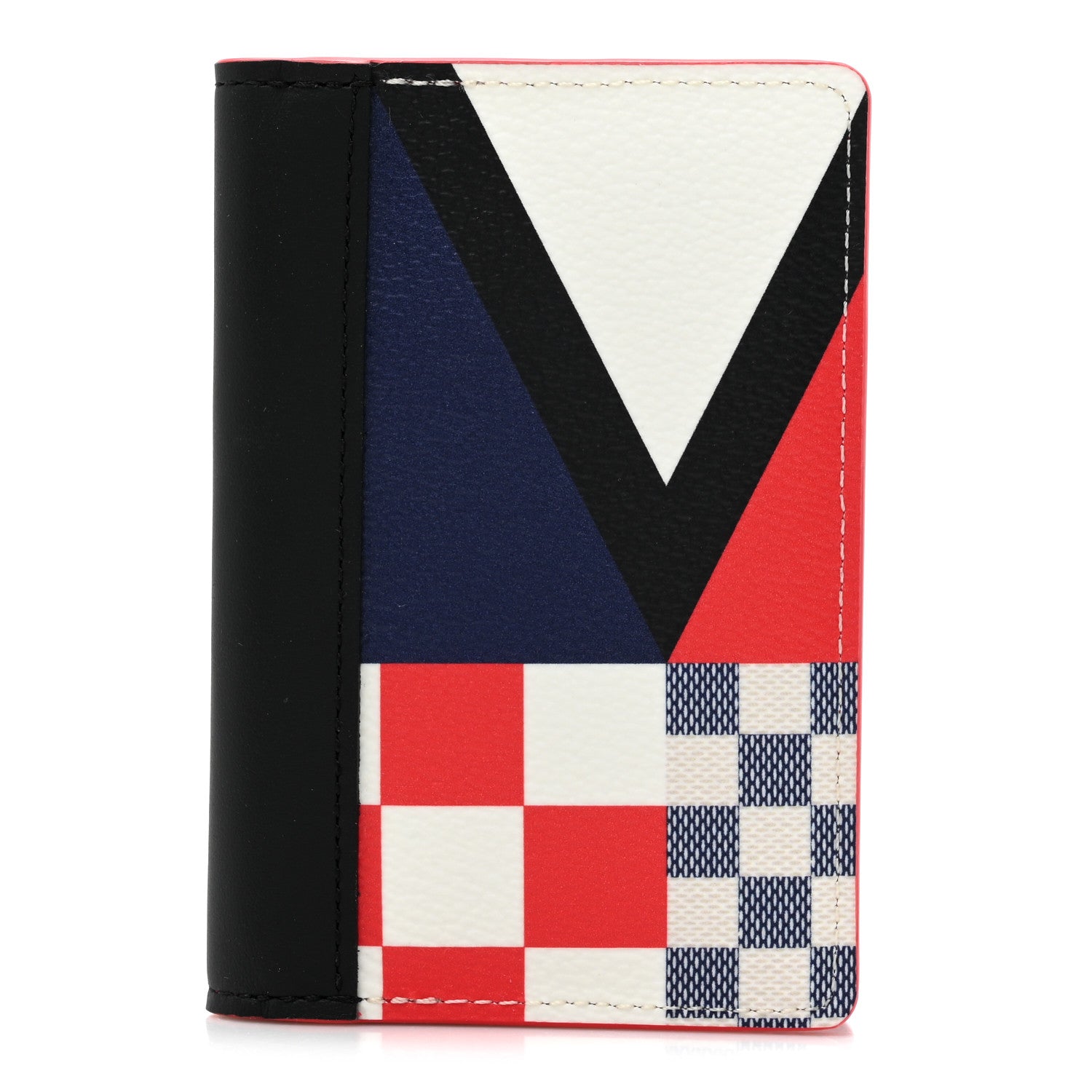 Damier Flags Pocket Organizer Red Blue