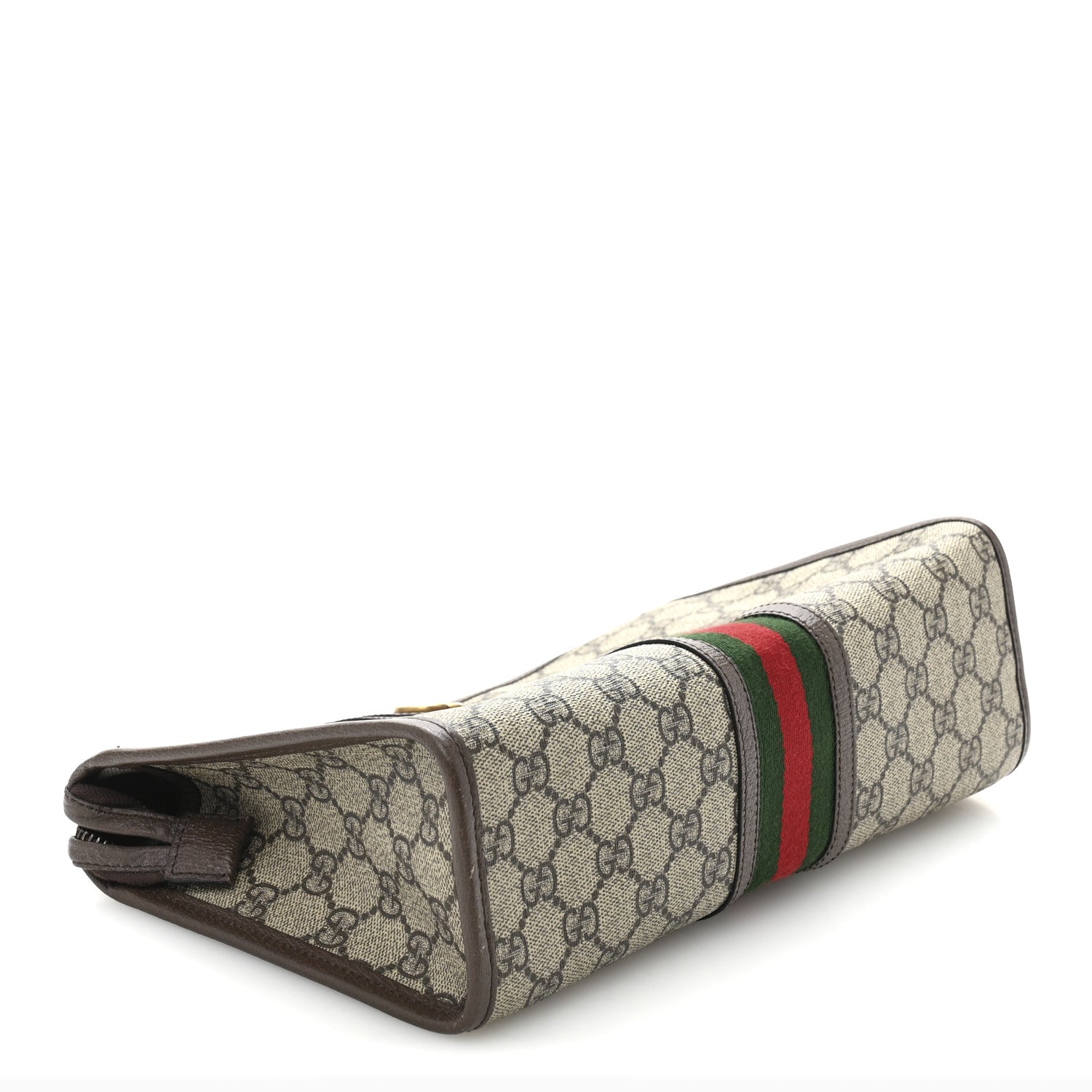 GG Supreme Monogram Web Ophidia GG Toiletry Case Beige New Acero