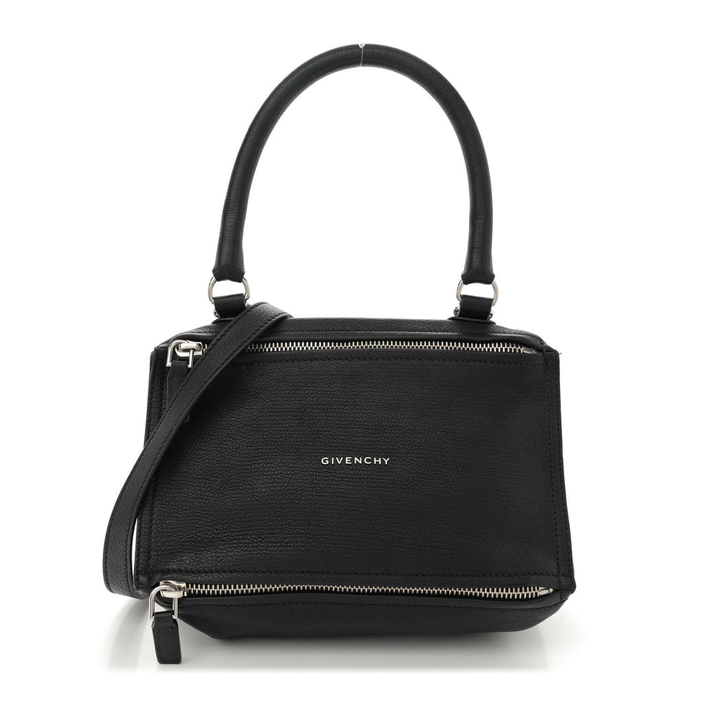 Sugar Goatskin Small Pandora Black