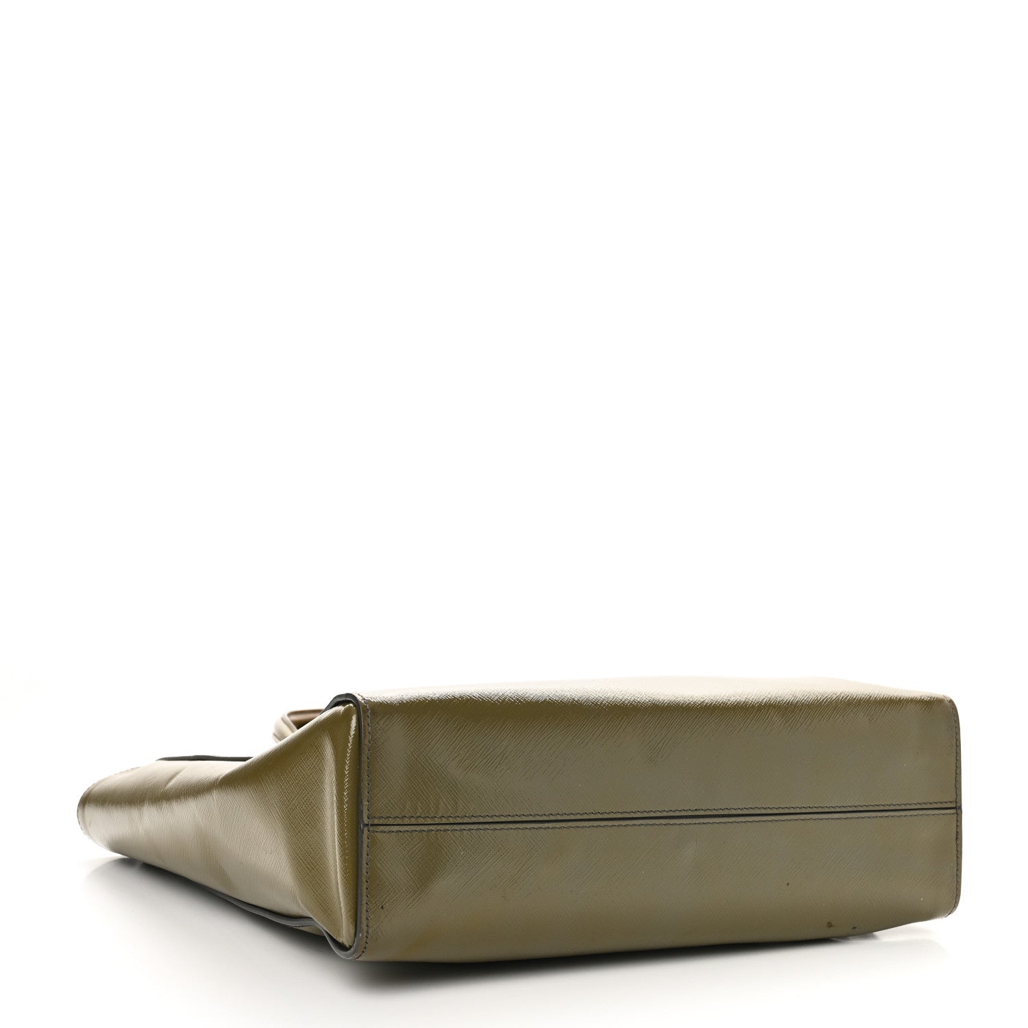 Saffiano Vernice Shopping Tote Militare