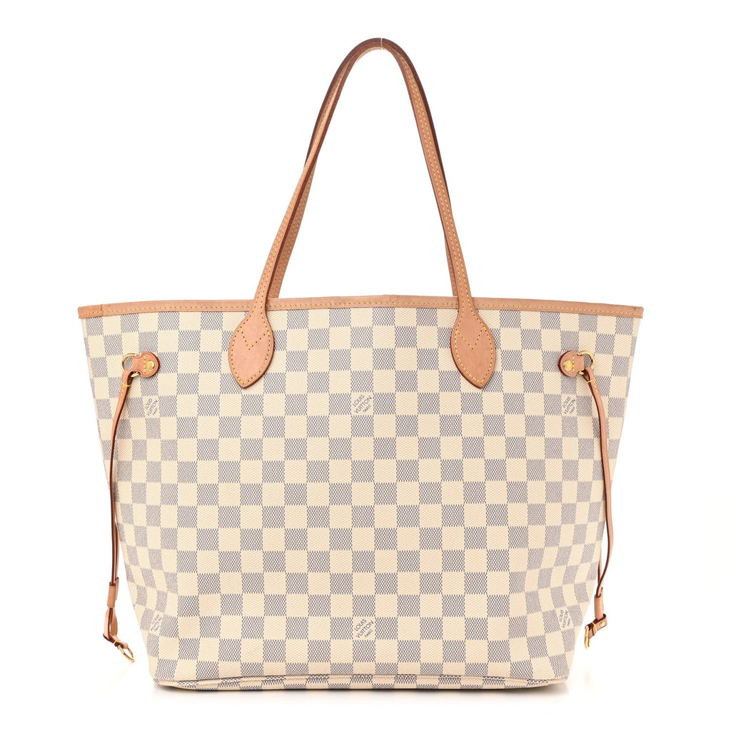Damier Azur Neo Neverfull MM Rose Ballerine