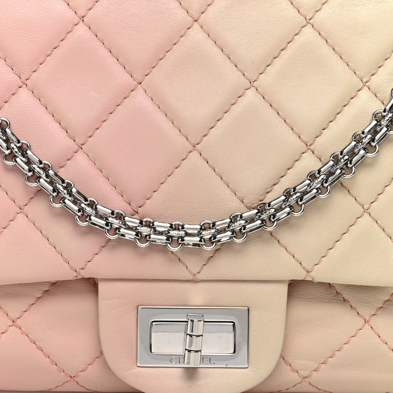 Lambskin Degrade Quilted 2.55 Reissue 227 Flap Pink
