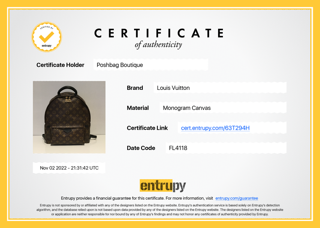 Louis Vuitto Palm Springs MM Monogram Canvas Backpack Bag