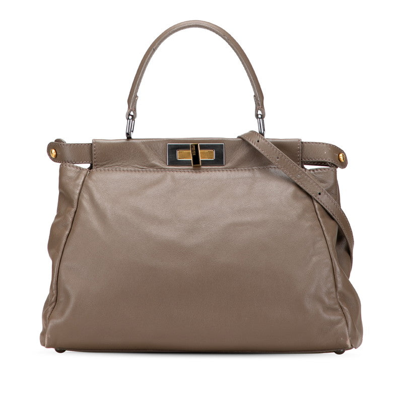 Fendi Peekaboo Leather 2way Bag