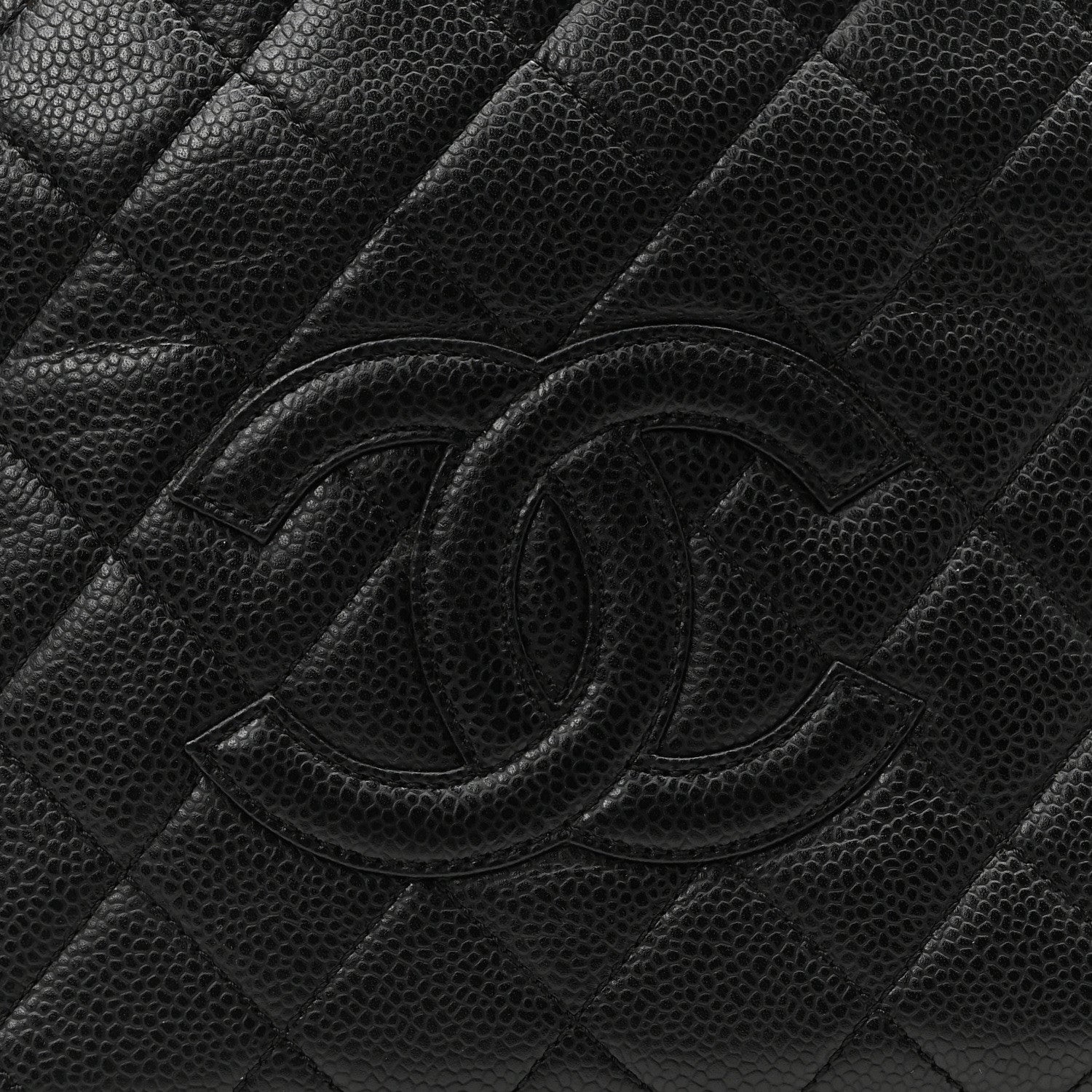 Caviar Quilted Petit Timeless Tote PTT Black