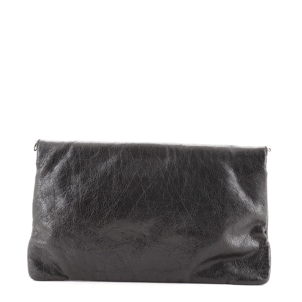 Classic Studs Envelope Strap Clutch Leather