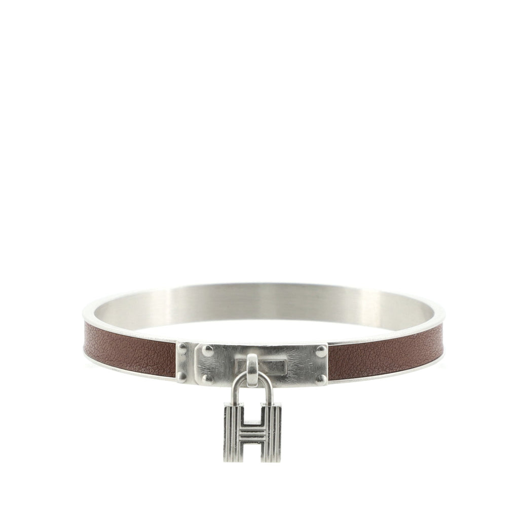 Kelly Lock Cadena Bracelet Metal and Leather