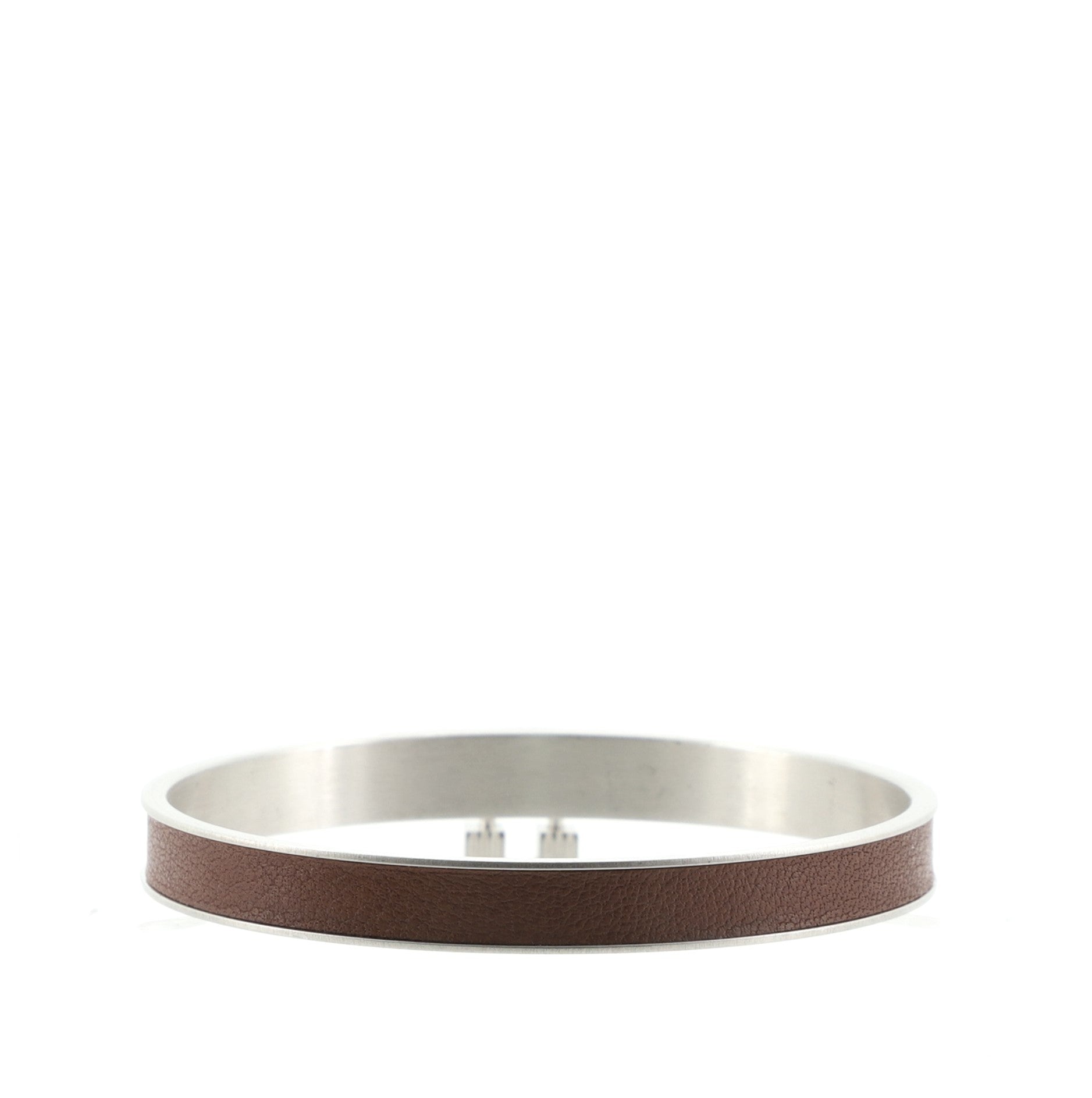 Kelly Lock Cadena Bracelet Metal and Leather