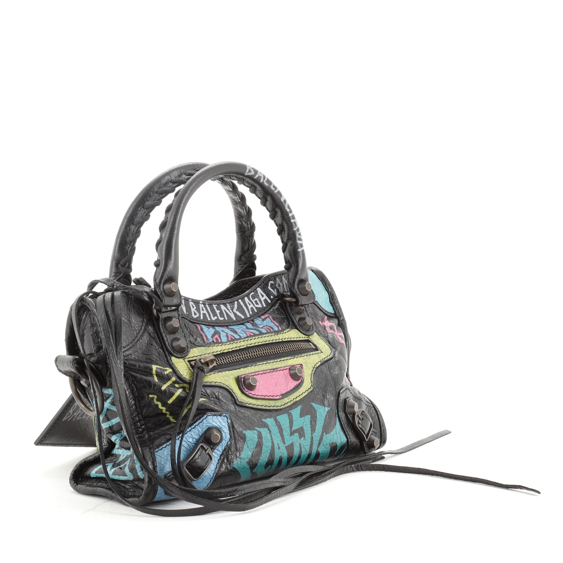 City Graffiti Classic Studs Bag Leather Mini
