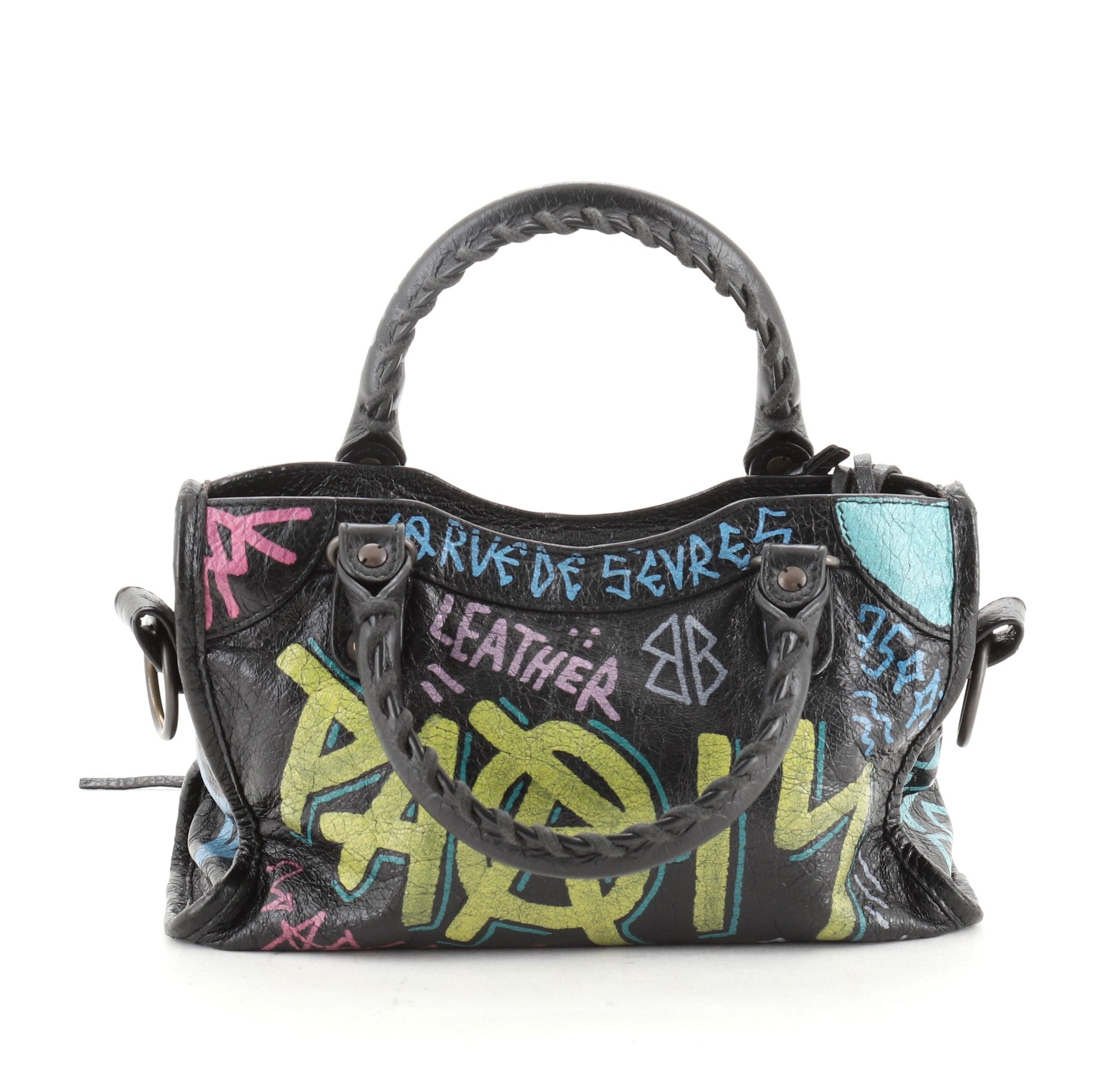 City Graffiti Classic Studs Bag Leather Mini