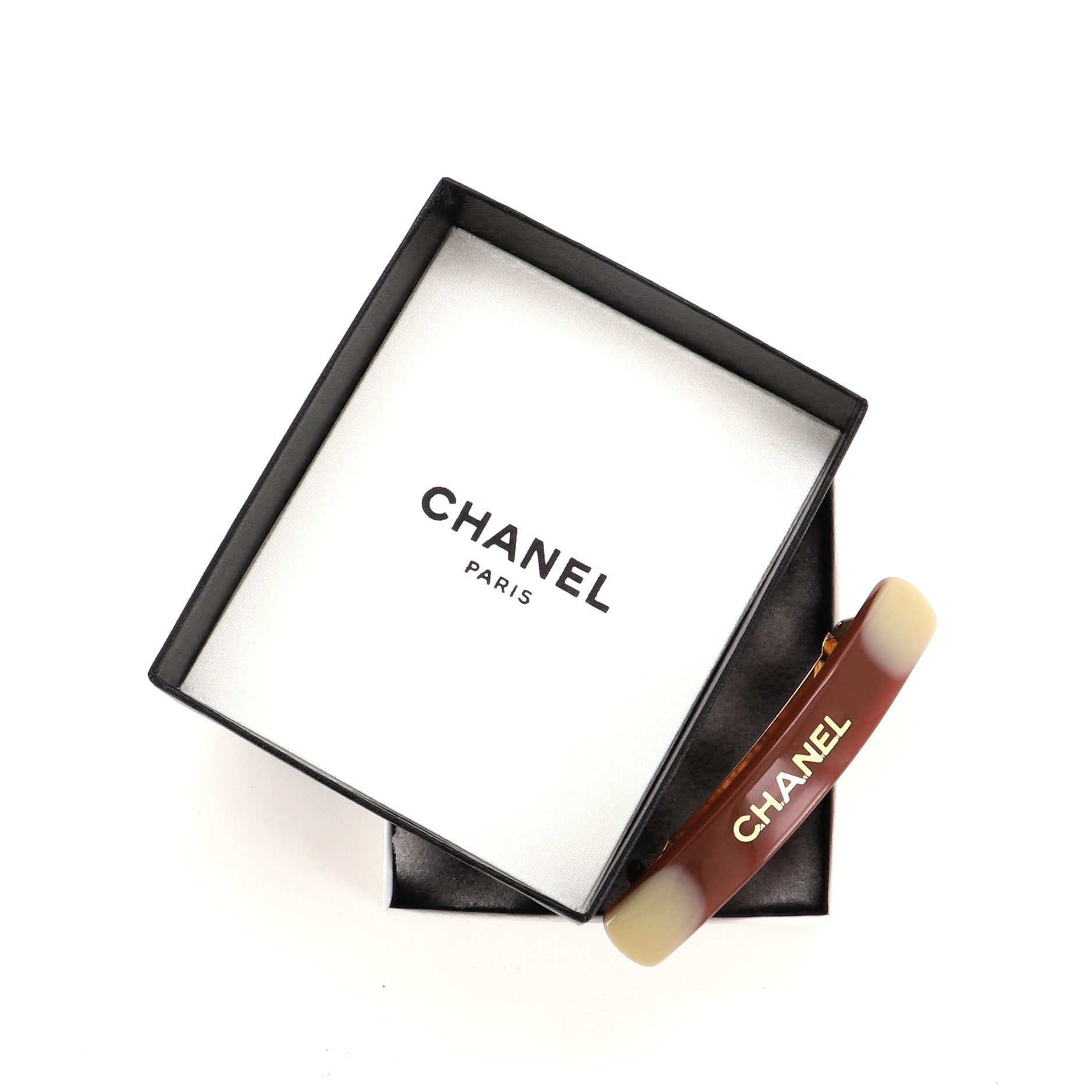 Logo Hair Barrette Resin XS