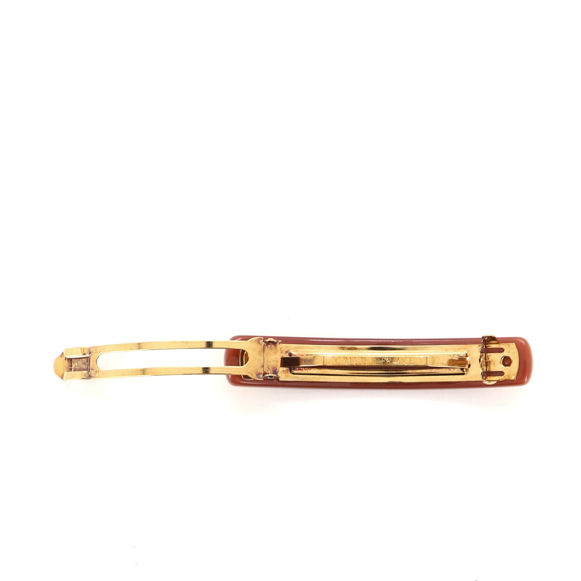 Logo Hair Barrette Resin XS