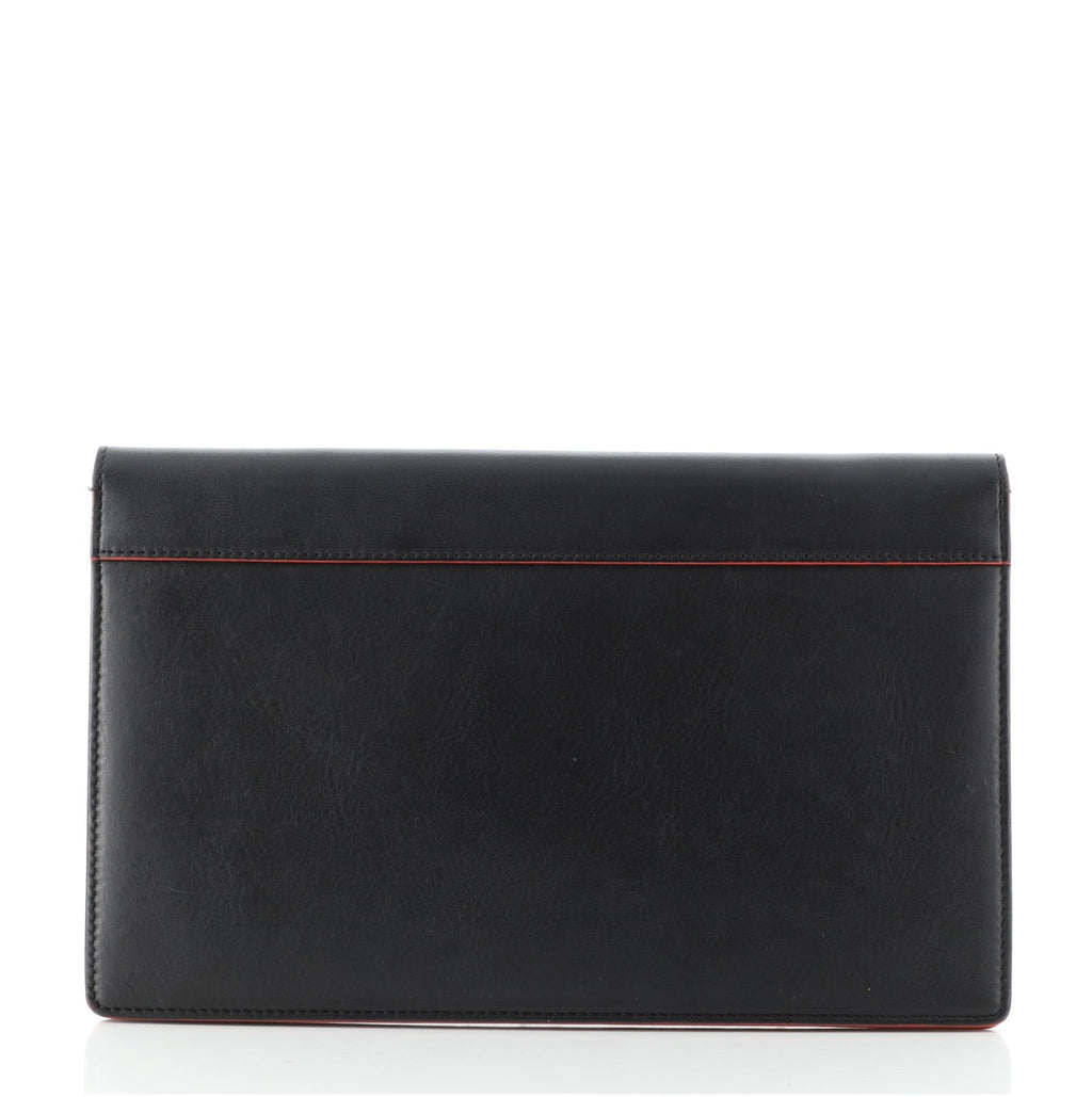Diamond Clutch Leather and Suede Medium