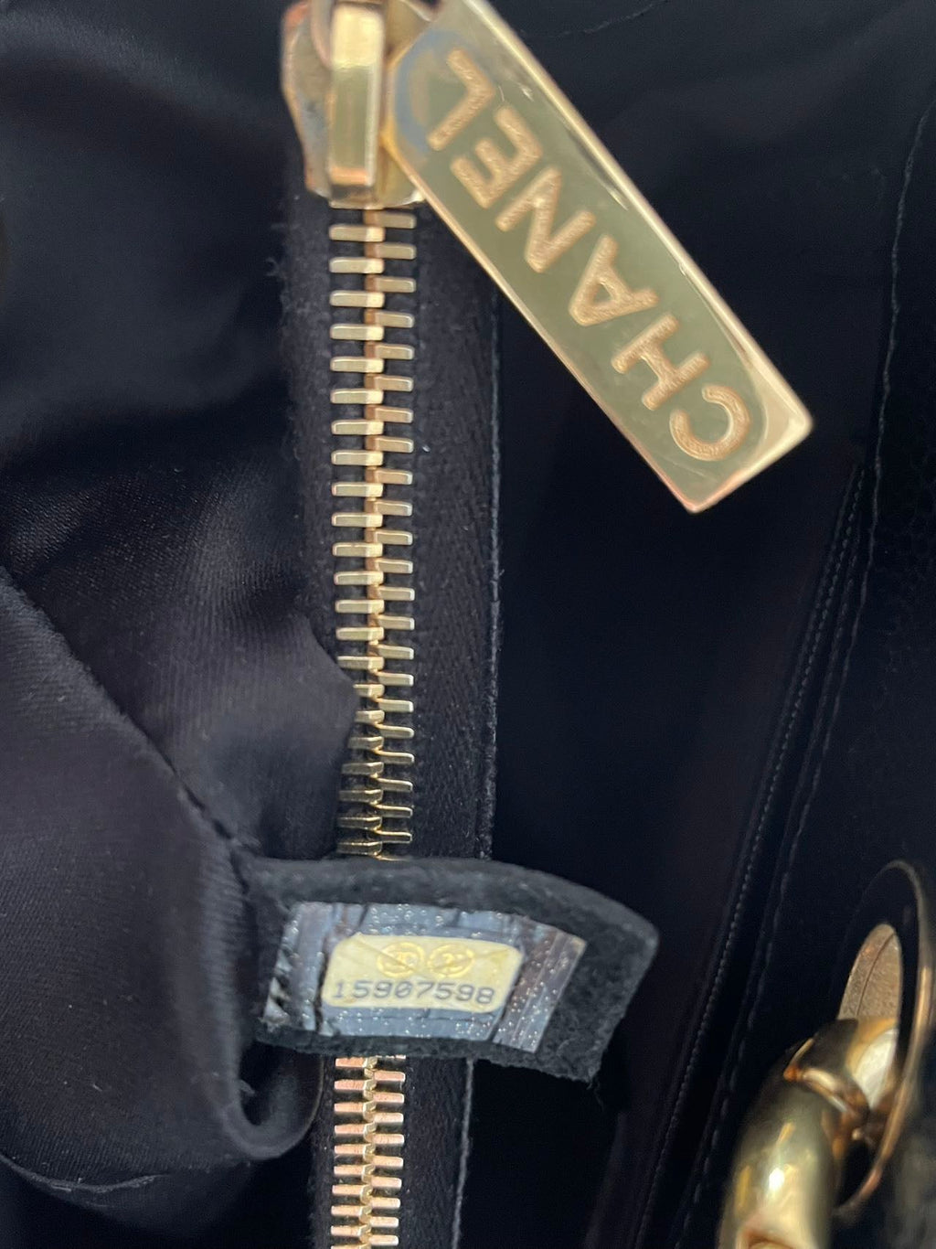 Chanel Grand Shopper Tote in Black Cavier Leather with Gold Hardware