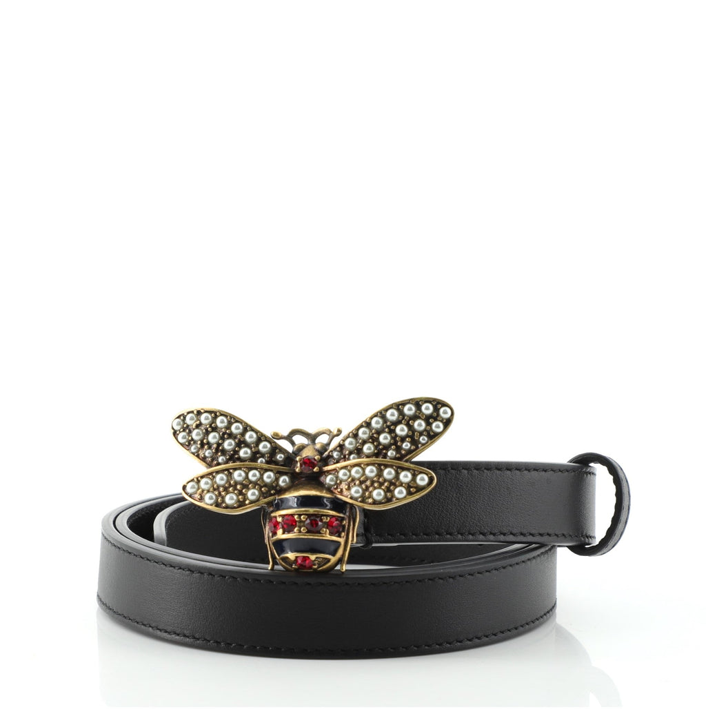 Queen Margaret Bee Belt Leather Thin 85