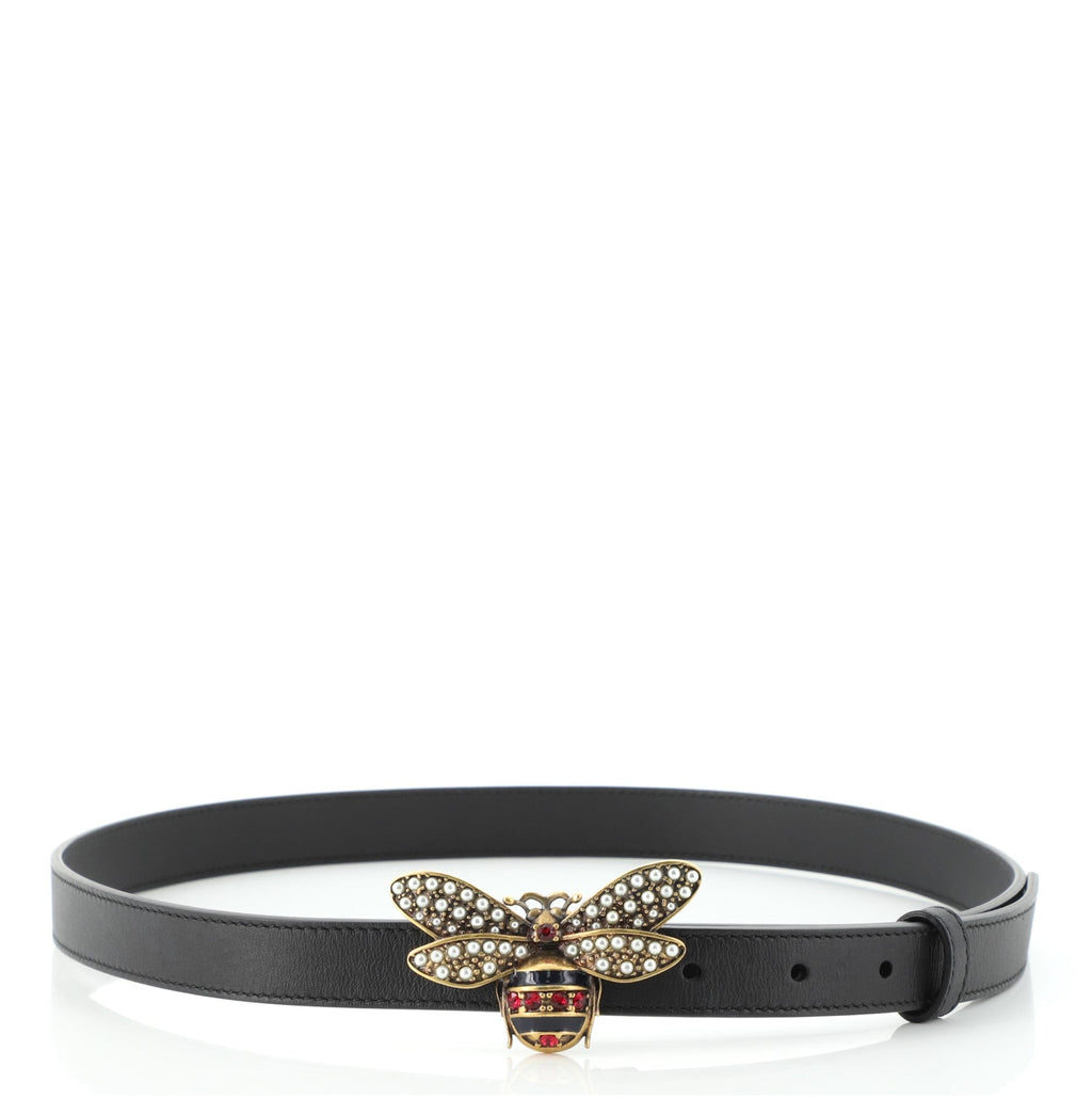 Queen Margaret Bee Belt Leather Thin 85