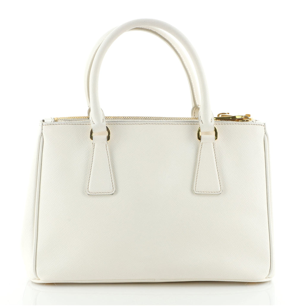 Double Zip Lux Tote Saffiano Leather Mini