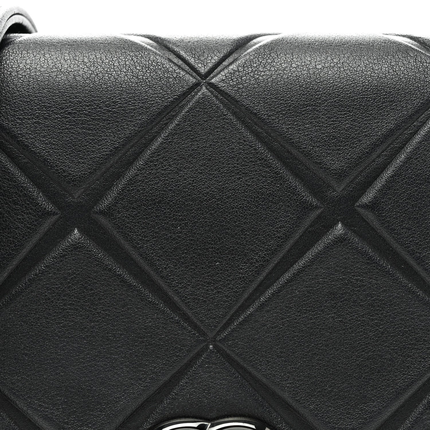 Calfskin Mini Propeller Flap Black