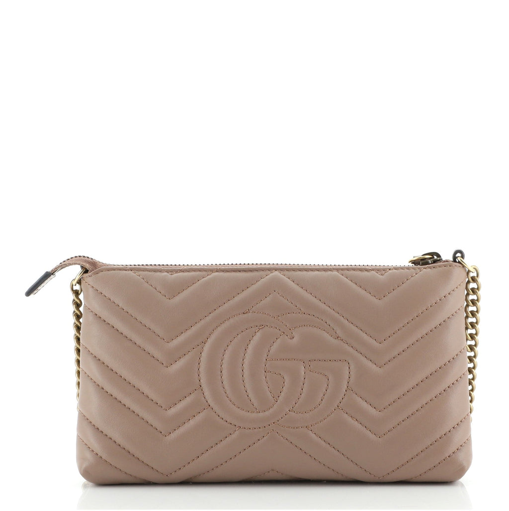 GG Marmont Chain Wallet Matelasse Leather Mini