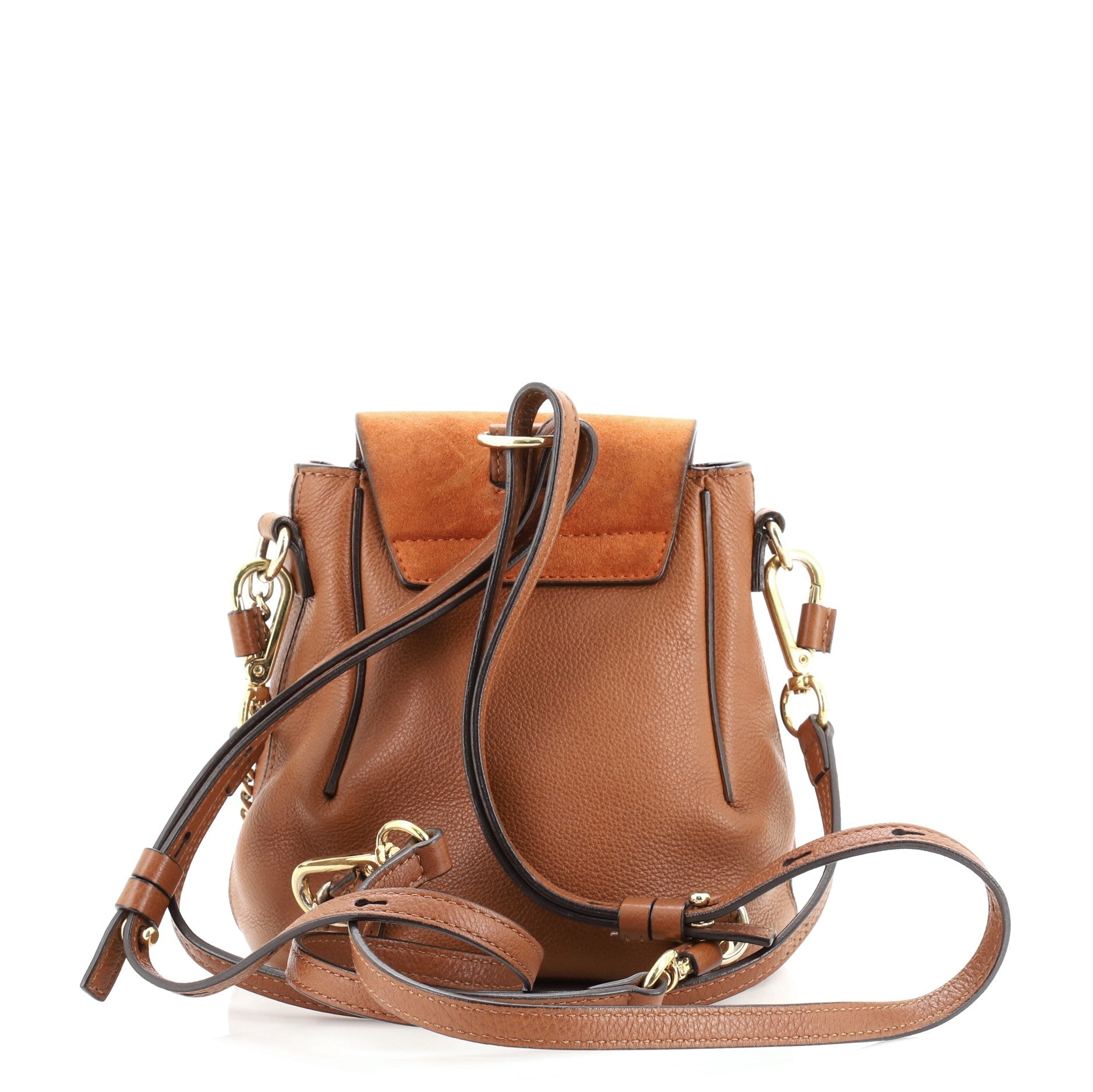 Faye Backpack Leather and Suede Mini