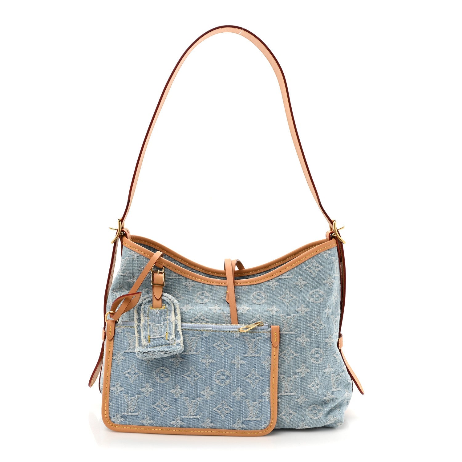 Monogram Denim CarryAll PM Sky Blue