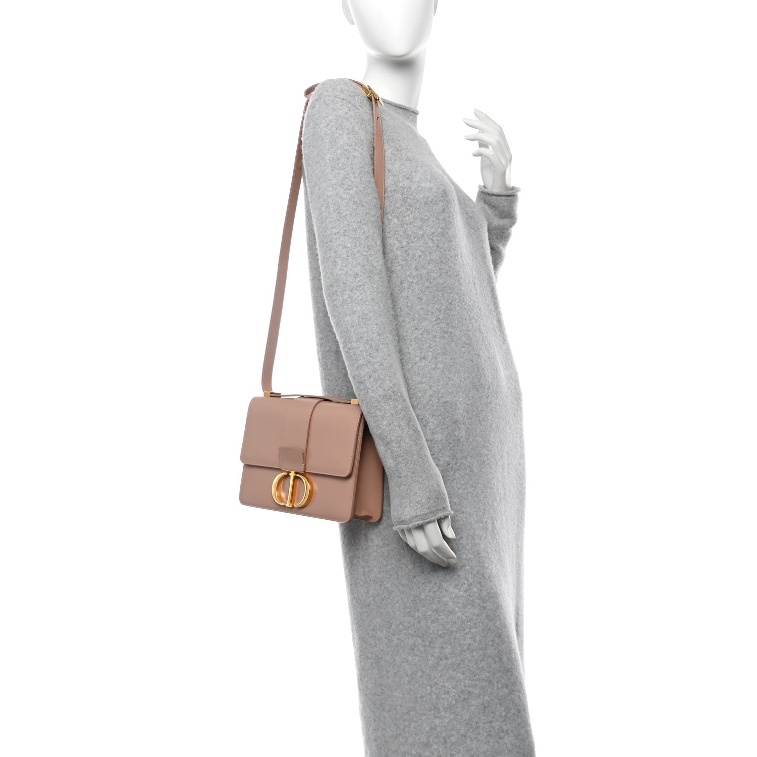 Box Calfskin 30 Montaigne Flap Bag Rose Des Vents