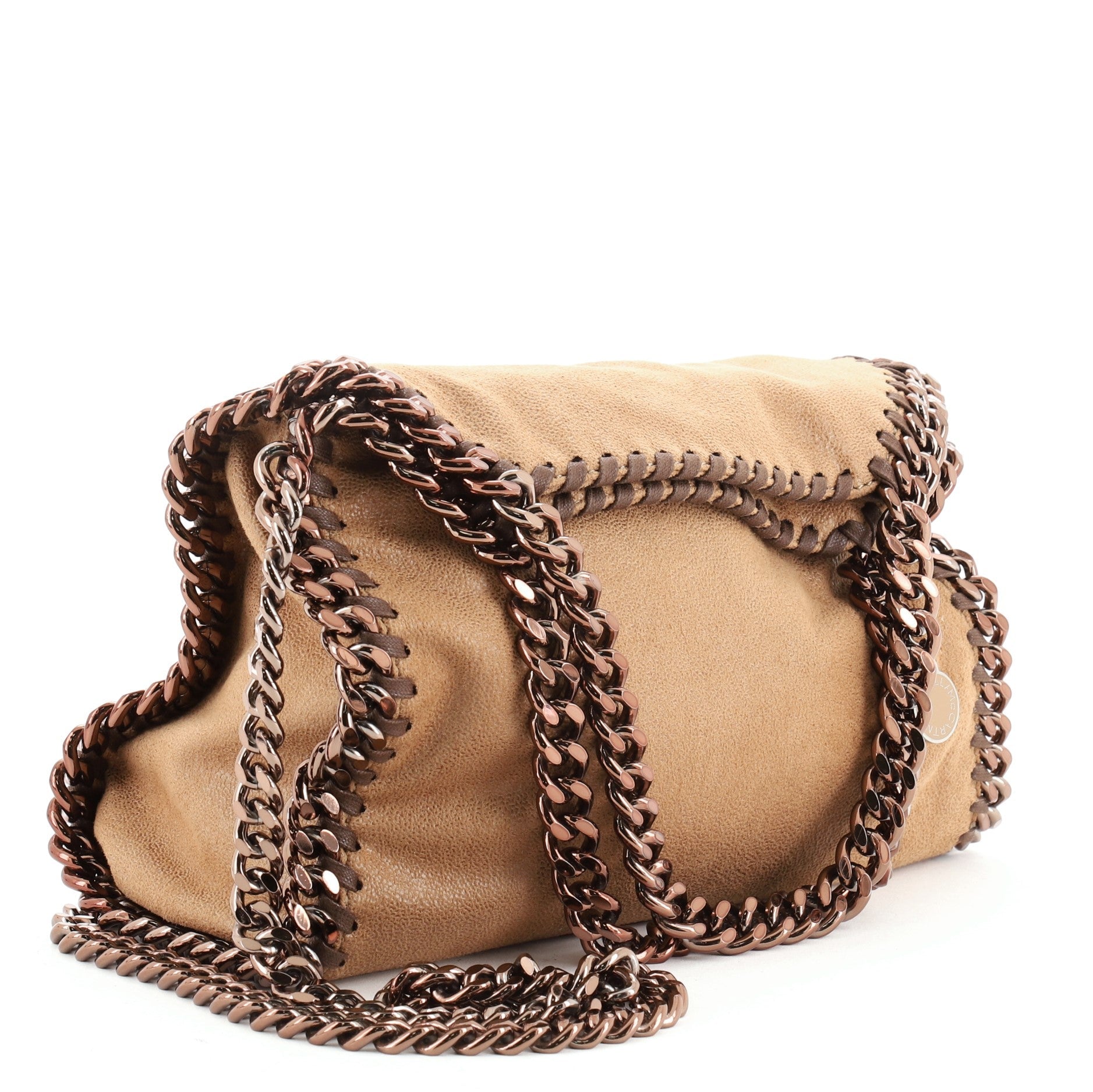 Falabella Fold Over Crossbody Bag Shaggy Deer Mini