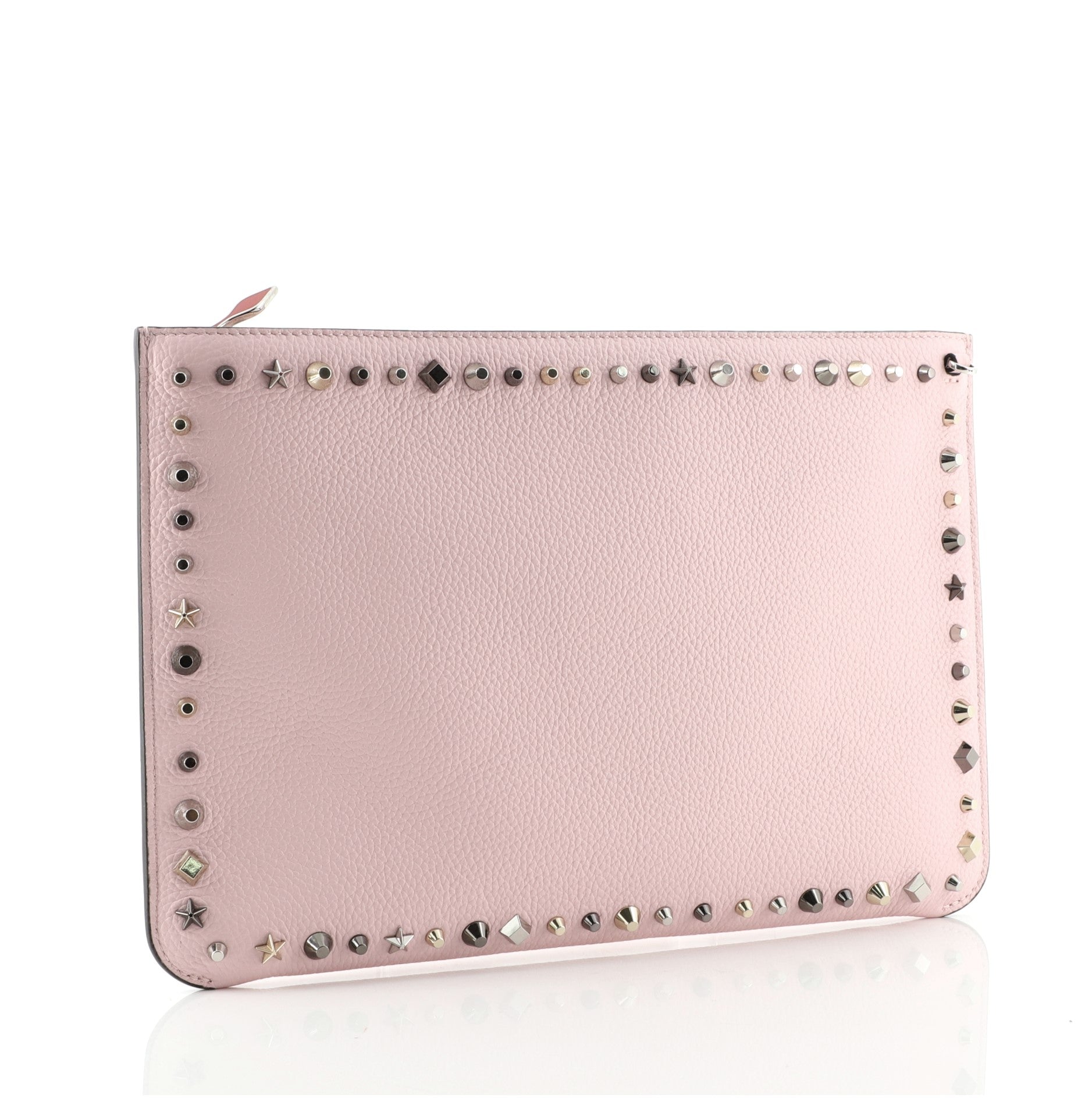 Loubiclutch Studded Leather
