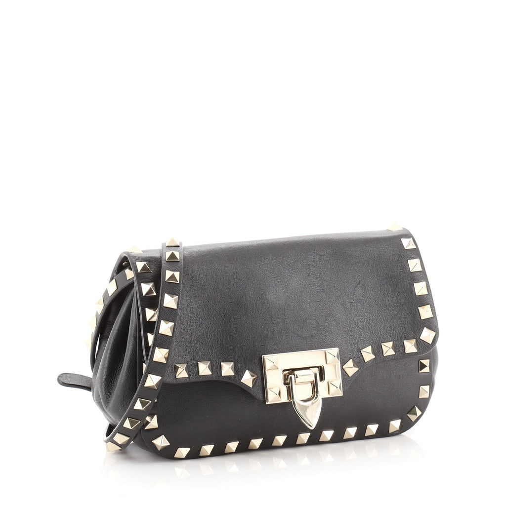 Rockstud Flip Lock Flap Bag Leather Mini