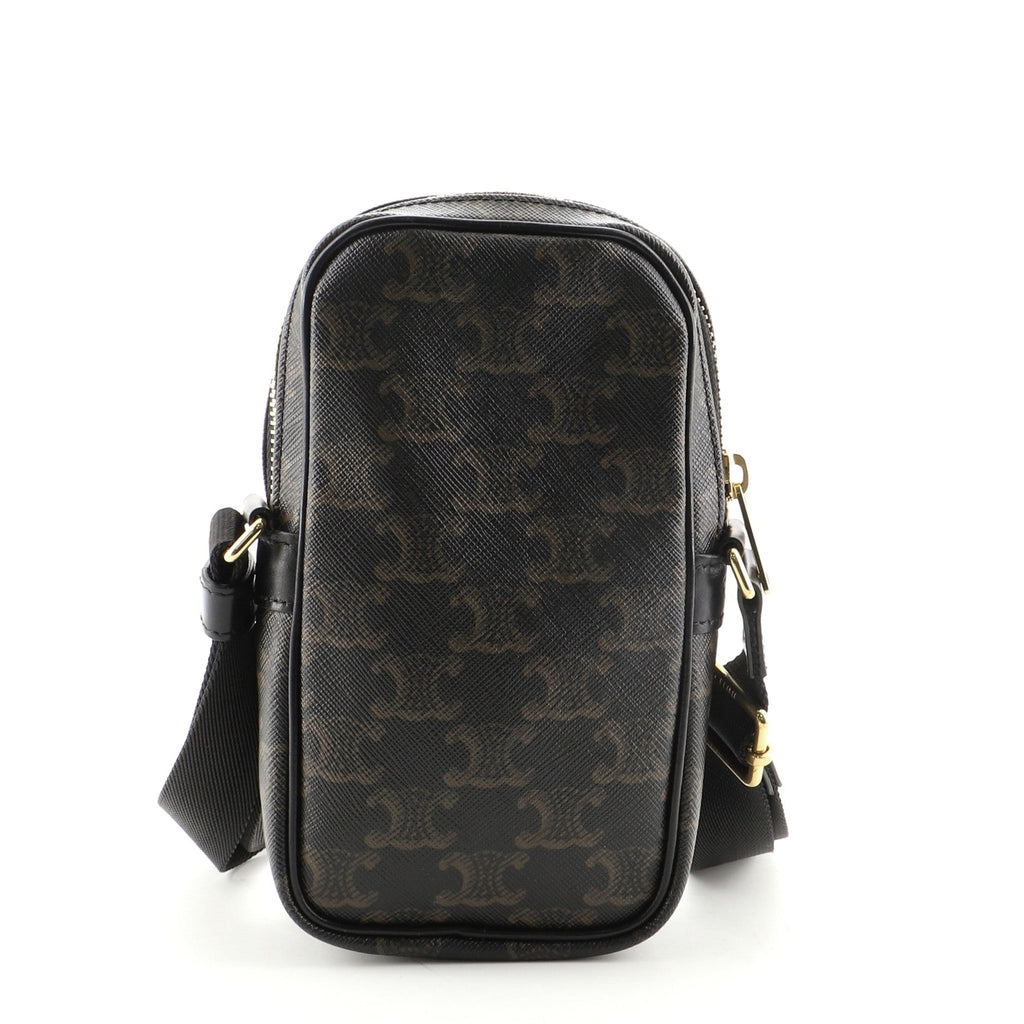 Pocket Messenger Triomphe Printed Canvas Mini